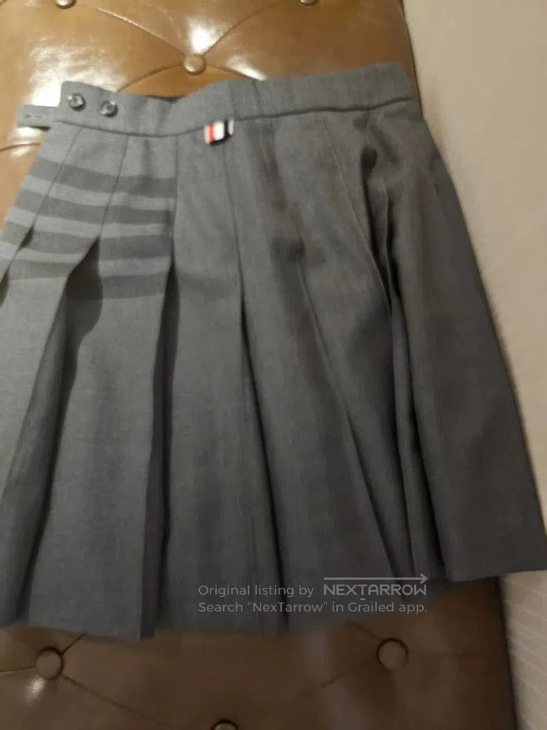 Thom Browne Thom Browne Wool Pleated Mini Skirt. Size US 38 / EU 54 - 2 Thumbnail