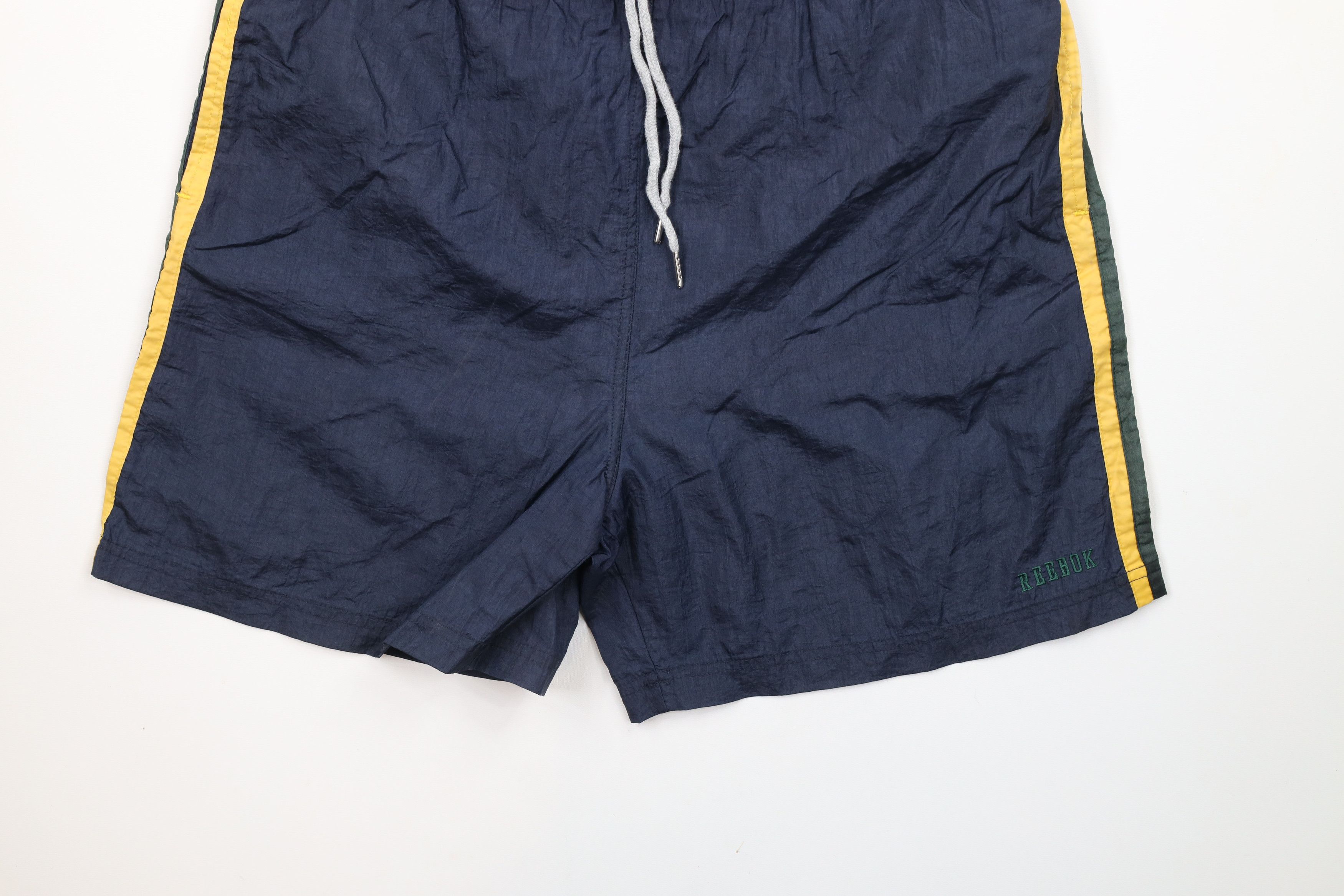 Reebok × Vintage Vintage 90s Reebok Out Striped Lined Above Knee Shorts Nylon Size US 32 / EU 48 - 4 Thumbnail