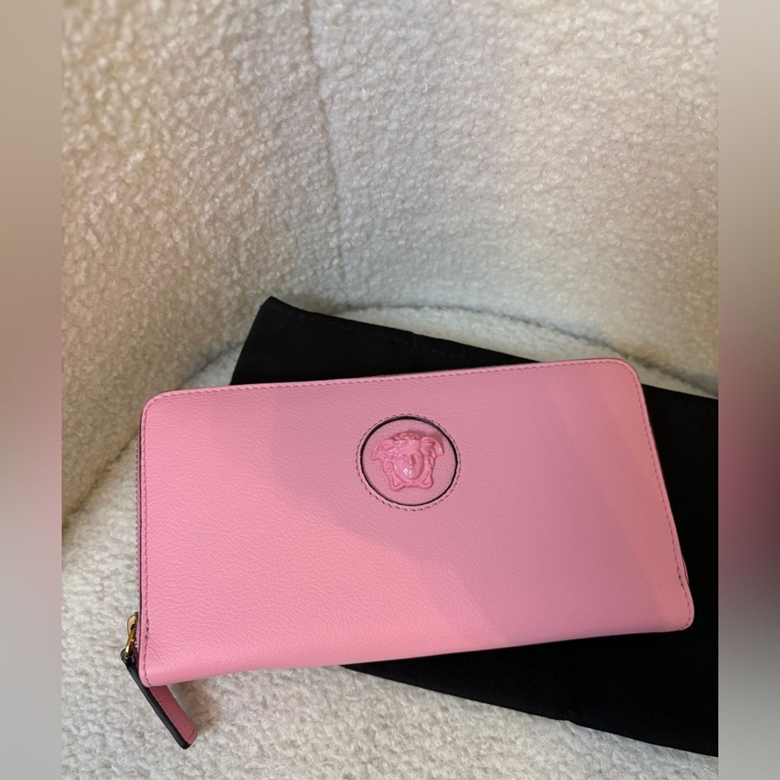 Versace Versace Medusa Pink Zip-Around Wallet Size ONE SIZE - 3 Thumbnail