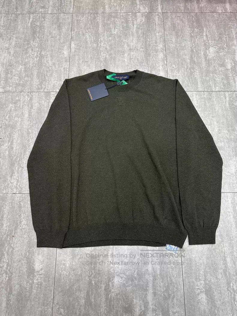 Louis Vuitton Louis Vuitton size 4l Green Cashmere Long Sleeve Sweater Size US M / EU 48-50 / 2 - 1 Thumbnail