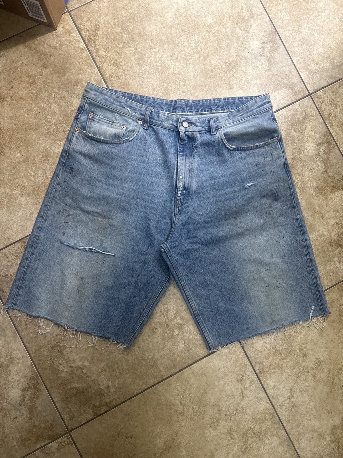 MM6 MM6 Long Length Denim Shorts Size US 38 / EU 54 - 1 Thumbnail