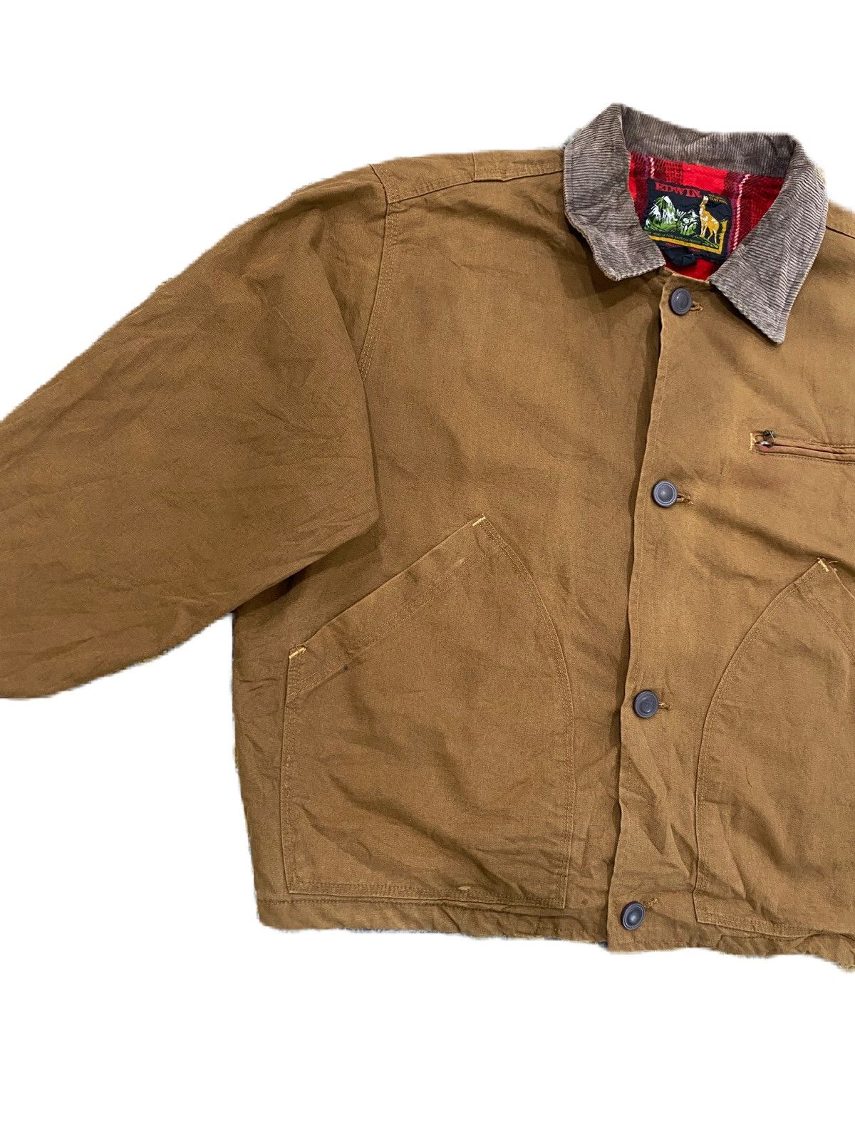 Edwin VINTAGE EDWIN WORKER JACKET OVERSIZED 70s STYLE JACKET RARE Size US M / EU 48-50 / 2 - 4 Thumbnail
