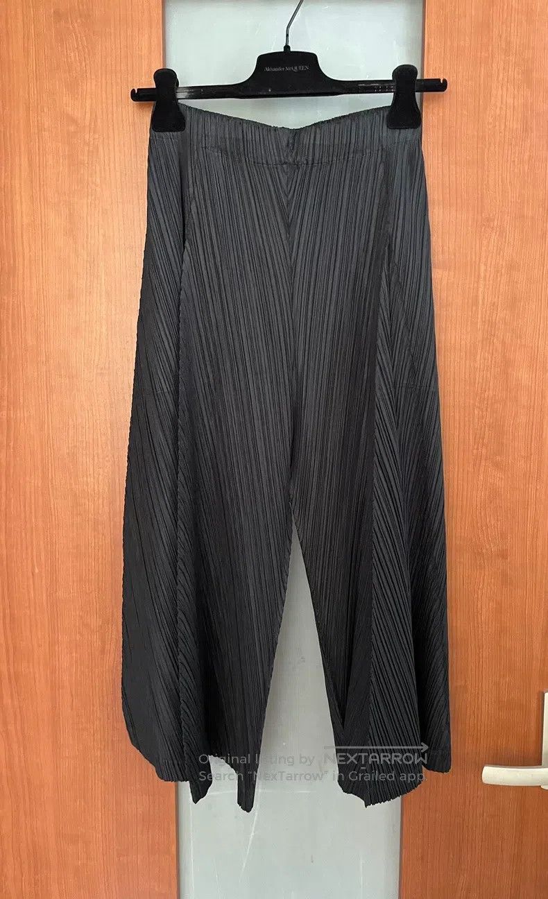 Issey Miyake Issey Miyake size:3 Black Irregular Pants Size 22" - 2 Thumbnail