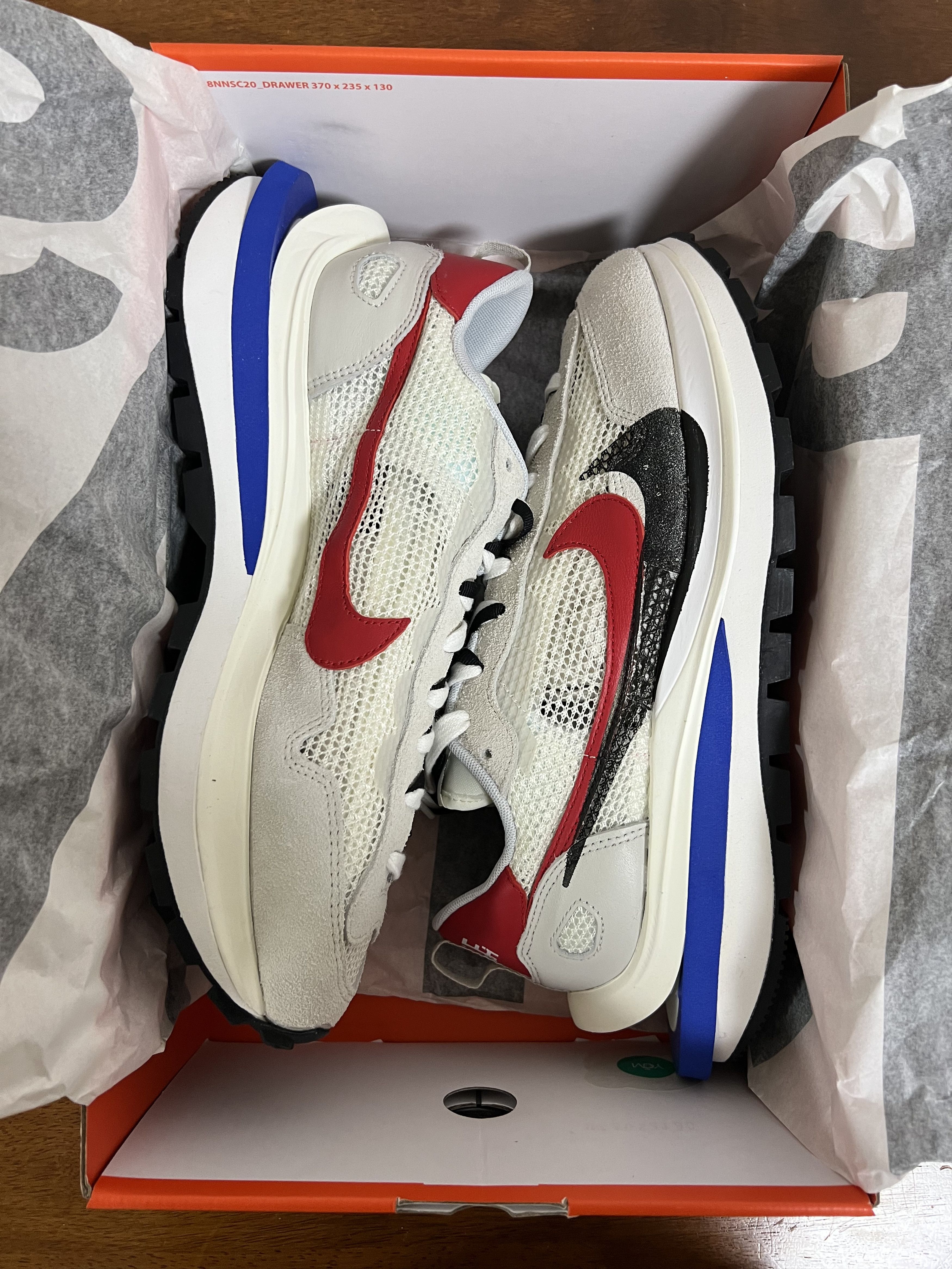 Nike × Sacai 💚 2020 Sacai x Nike Vaporwaffle Sail/Sport Fuchsia NEW Size US 11 / EU 44 - 10 Thumbnail