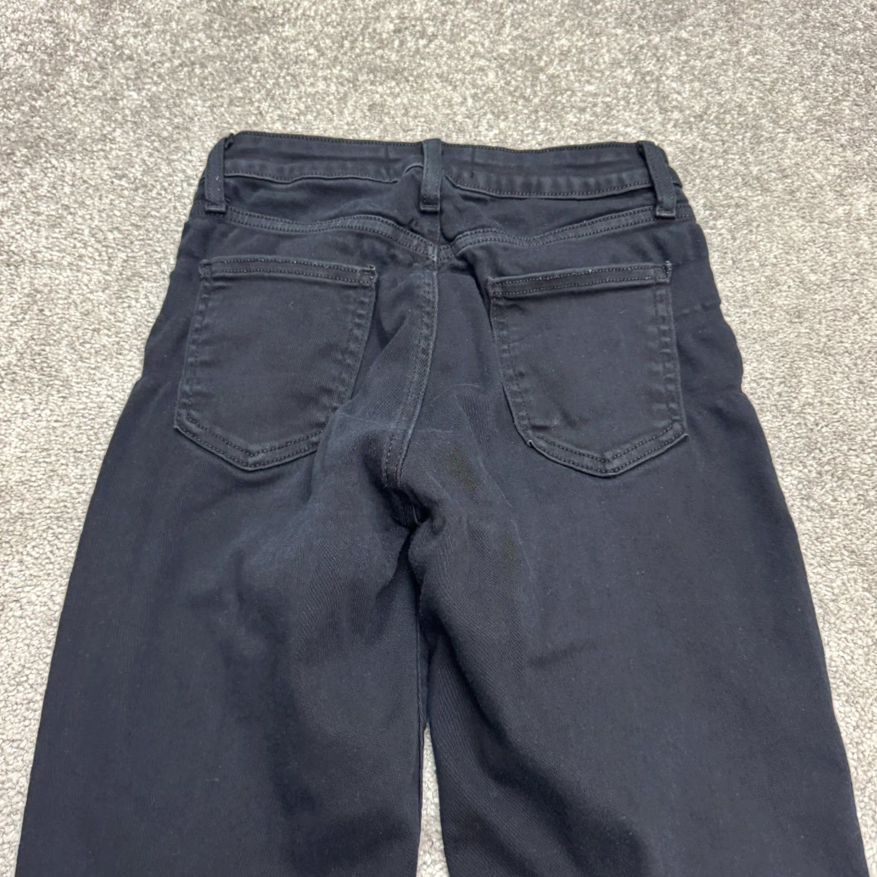 Vintage JUST BLACK Denim Jeans Women Slim High Rise 27 5-Pocket Black Dark 29 Inseam Skinny Streetwear City Outdoor Skinny Womens 27x29 Size 27" / US 4 / IT 40 - 5 Thumbnail