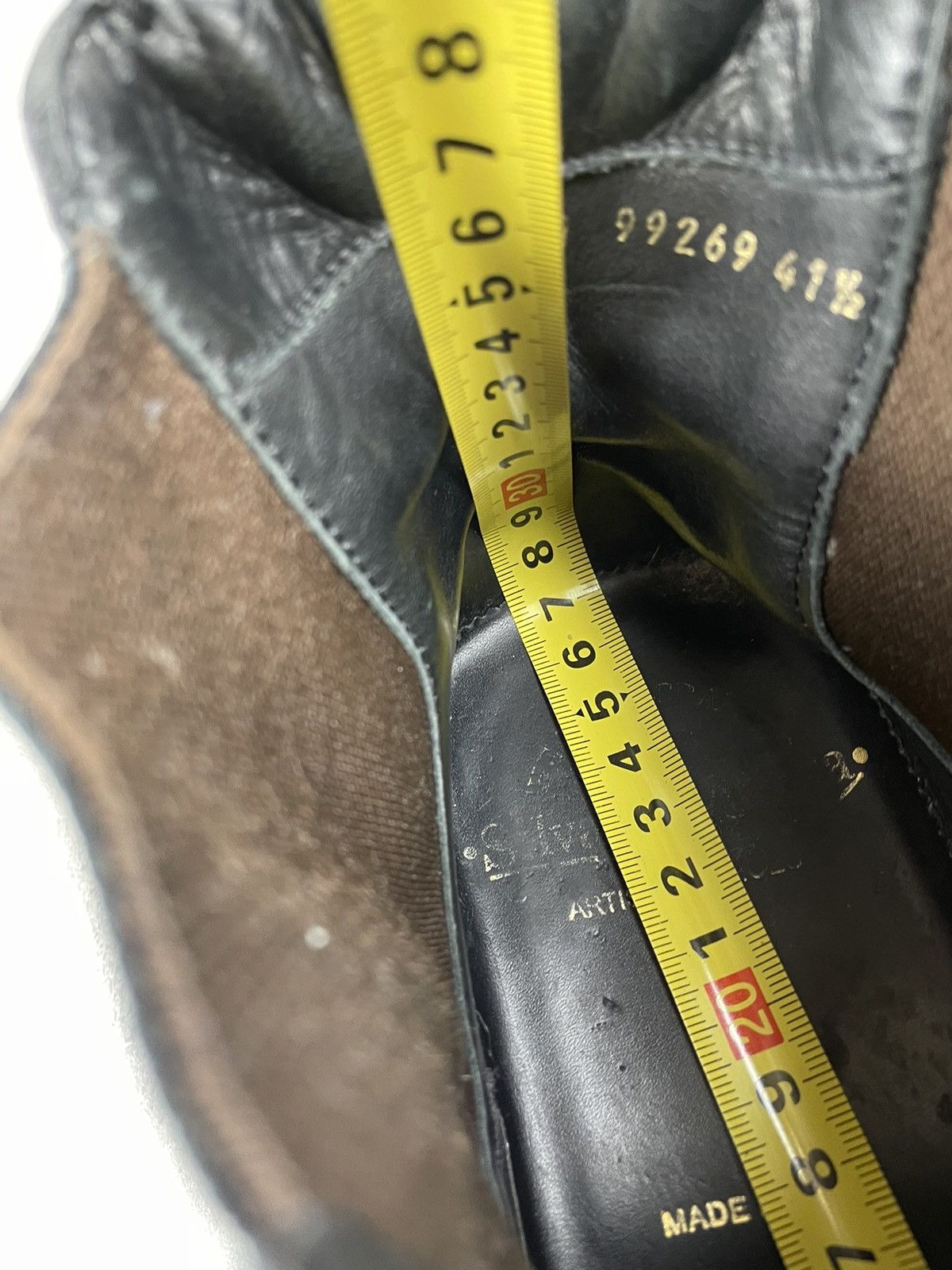Other Y2K Avant Garde Black Square Toe Chelsea Leather Boots Size US 8.5 / EU 41-42 - 10 Thumbnail