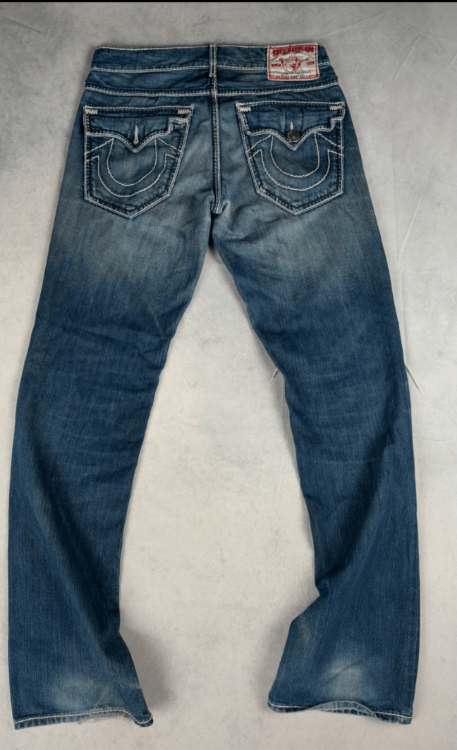 True Religion Rare True religion "made in USA" Ricky Giant Big t Size US 31 - 2 Thumbnail