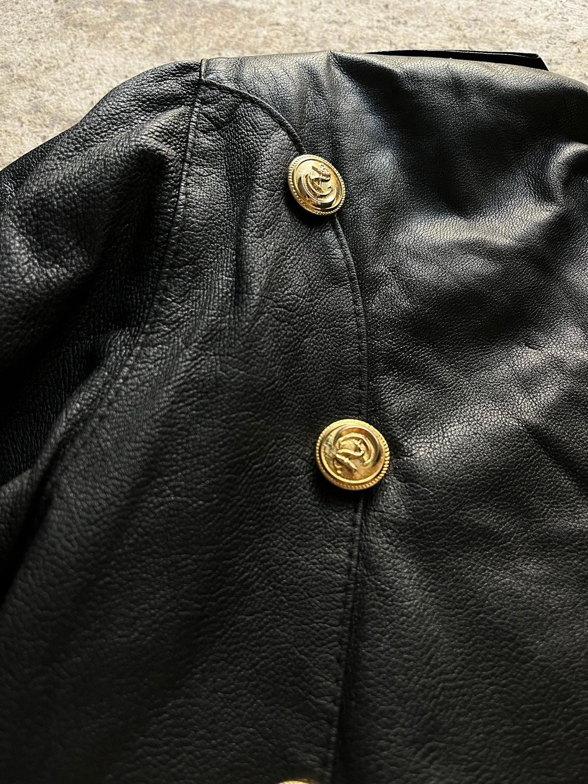 Other Vintage 1980's - 1990's Sz M Leather Jacket Black Rare Size M / US 6-8 / IT 42-44 - 7 Thumbnail