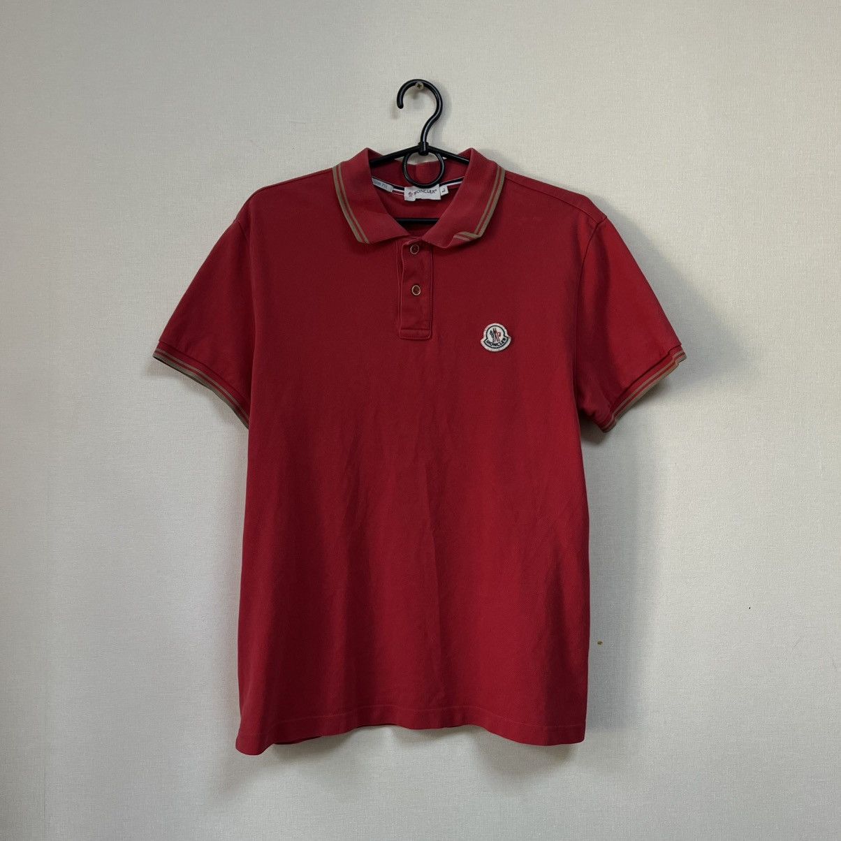 Moncler Moncler Polo T-shirt Size US L / EU 52-54 / 3 - 1 Thumbnail