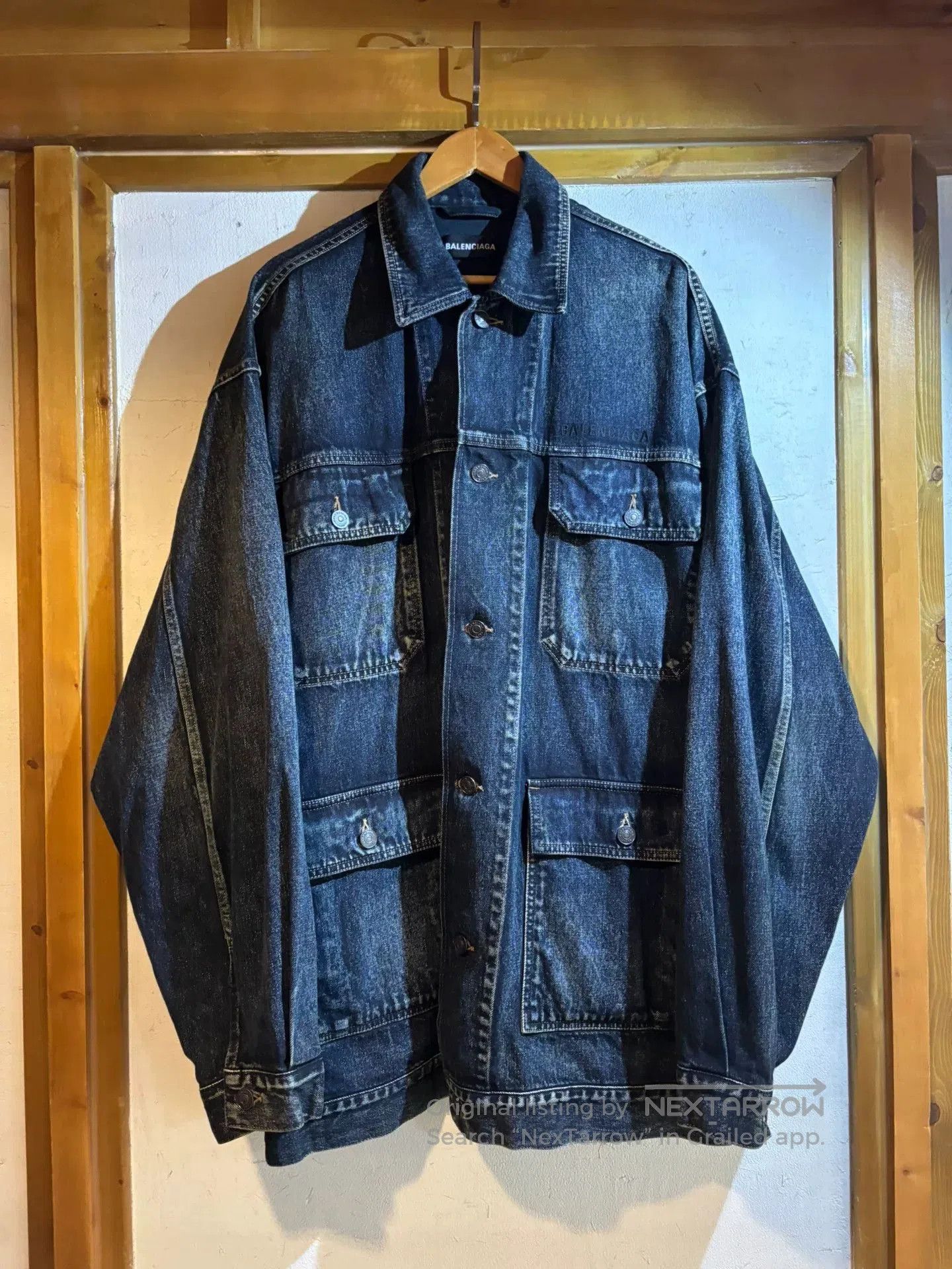 Balenciaga Balenciaga Oversized Denim Jacket. Size US S / EU 44-46 / 1 - 1 Thumbnail