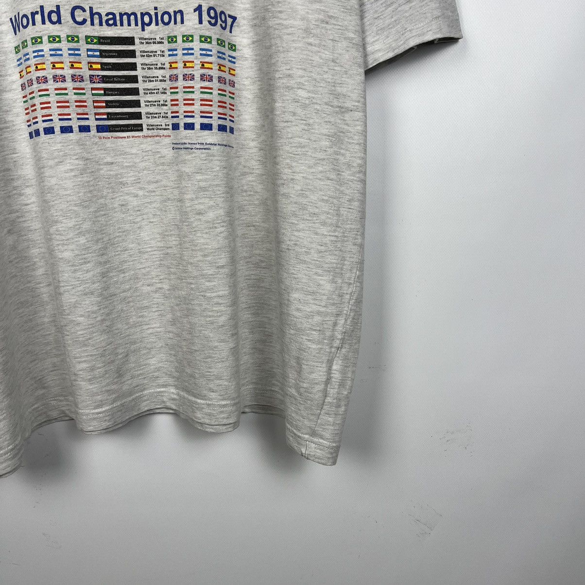 Formula 1 Vintage Jacques Villeneuve Formula One Racing T Shirt 1997 Size US XL / EU 56 / 4 - 3 Thumbnail