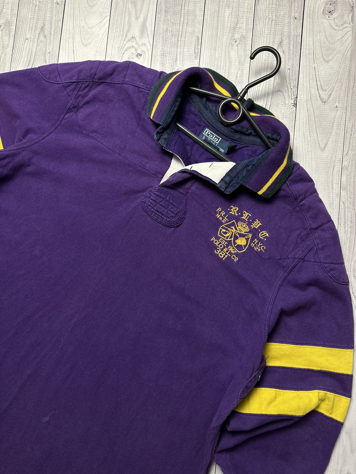 Ralph Lauren Vintage polo Ralph Lauren size XXL logo rare purple Size US XXL / EU 58 / 5 - 5 Thumbnail