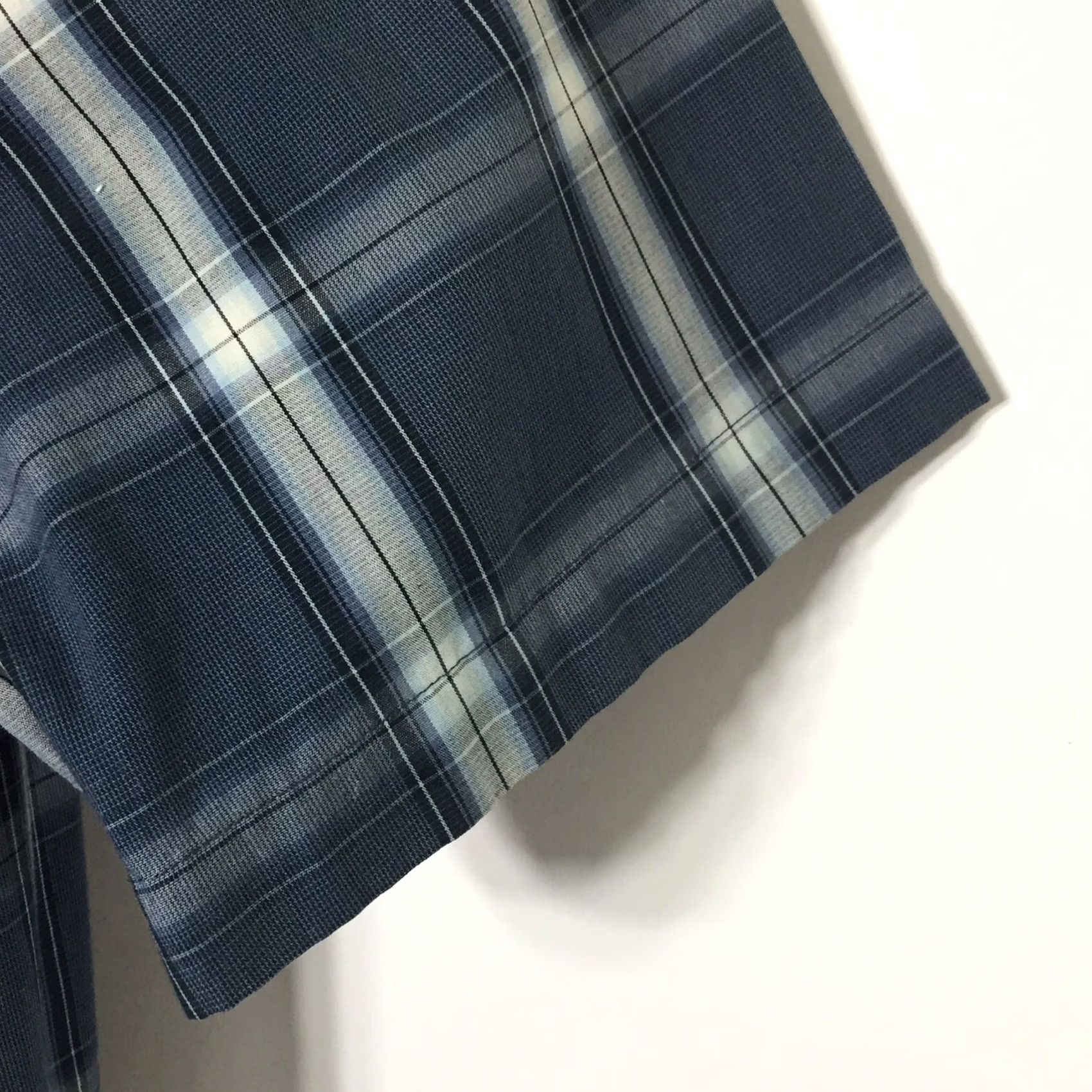 Vintage Axist Slim Fit Shirt Mens XXL Blue Check Short Sleeve Button-Up Size US XXL / EU 58 / 5 - 4 Thumbnail