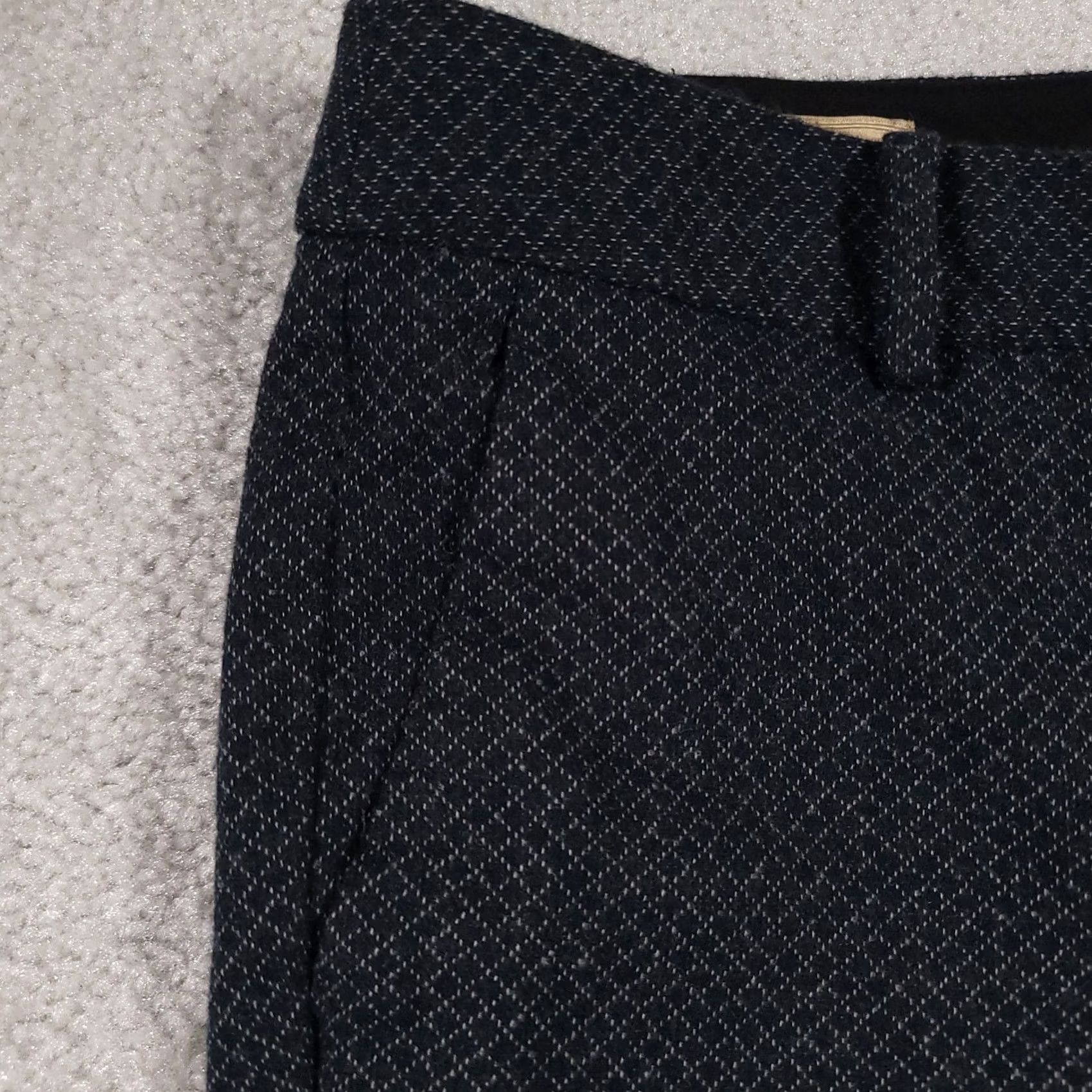 Talbots Talbots Petites Signature Dress Pants 8P Green Geometric Diamond Wool Lined Pants Women's Petites Straight Inseam 27 in Fall Spring Summer Winter X Size 30" / US 8 / IT 44 - 4 Thumbnail