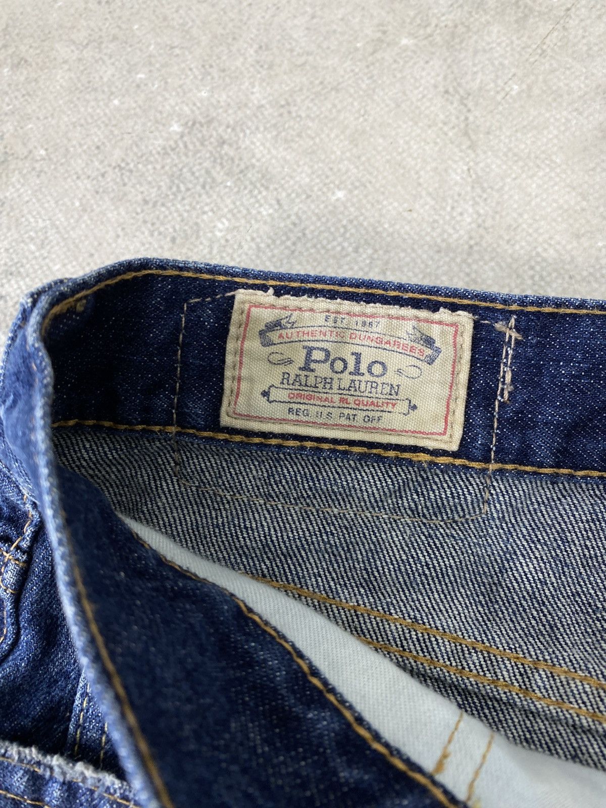 Japanese Brand × Polo Ralph Lauren × Ralph Lauren Vintage Jeans Polo Ralph Lauren distressed Denim mini skirt Size 33" - 8 Thumbnail