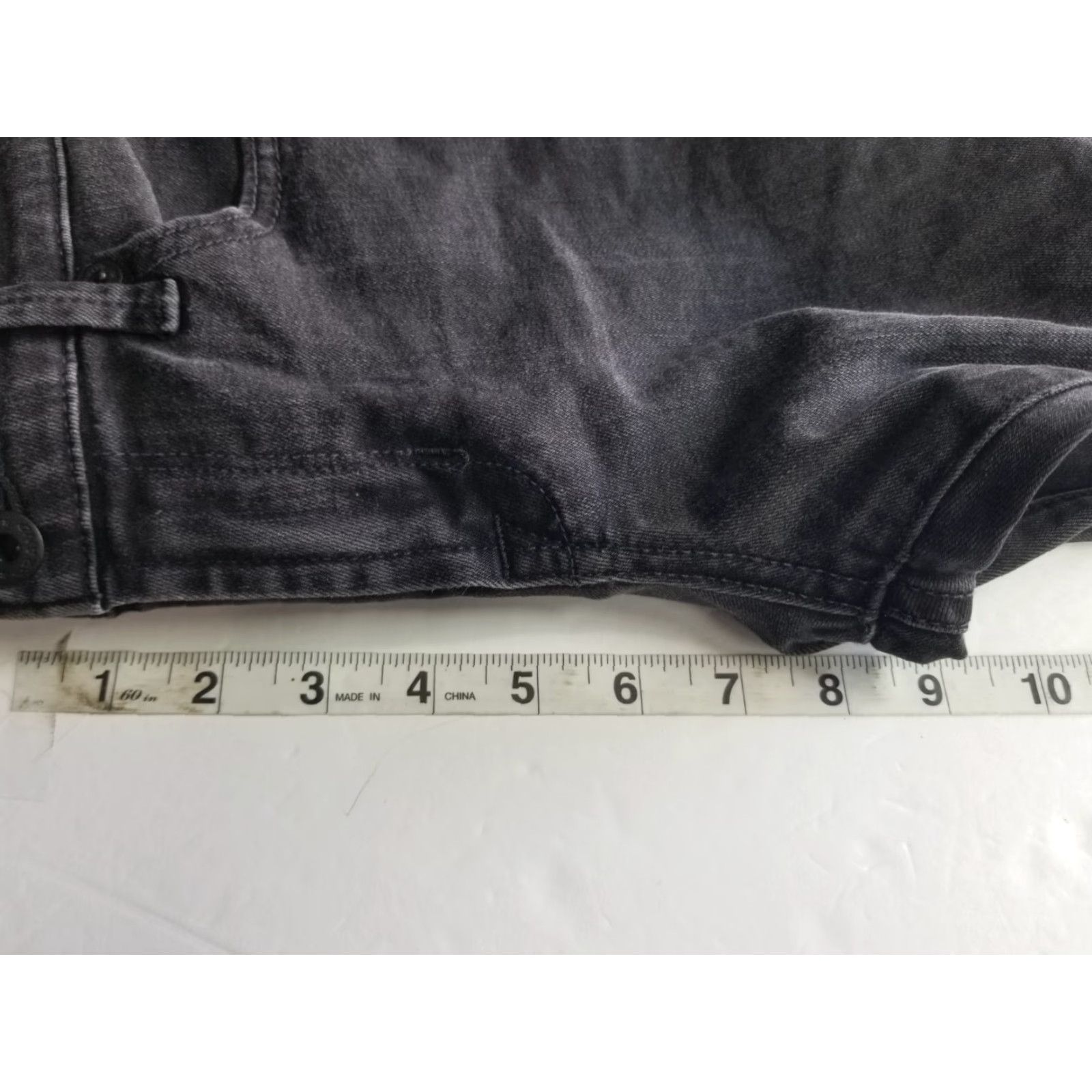 Lucky Brand Lucky Brand Womens Jeans Straight 4/27 High Rise Distressed Black 27in Inseam Slim Regular Size 4 Women Button Zip Stretch Comfort See Pic Size 27" / US 4 / IT 40 - 4 Thumbnail