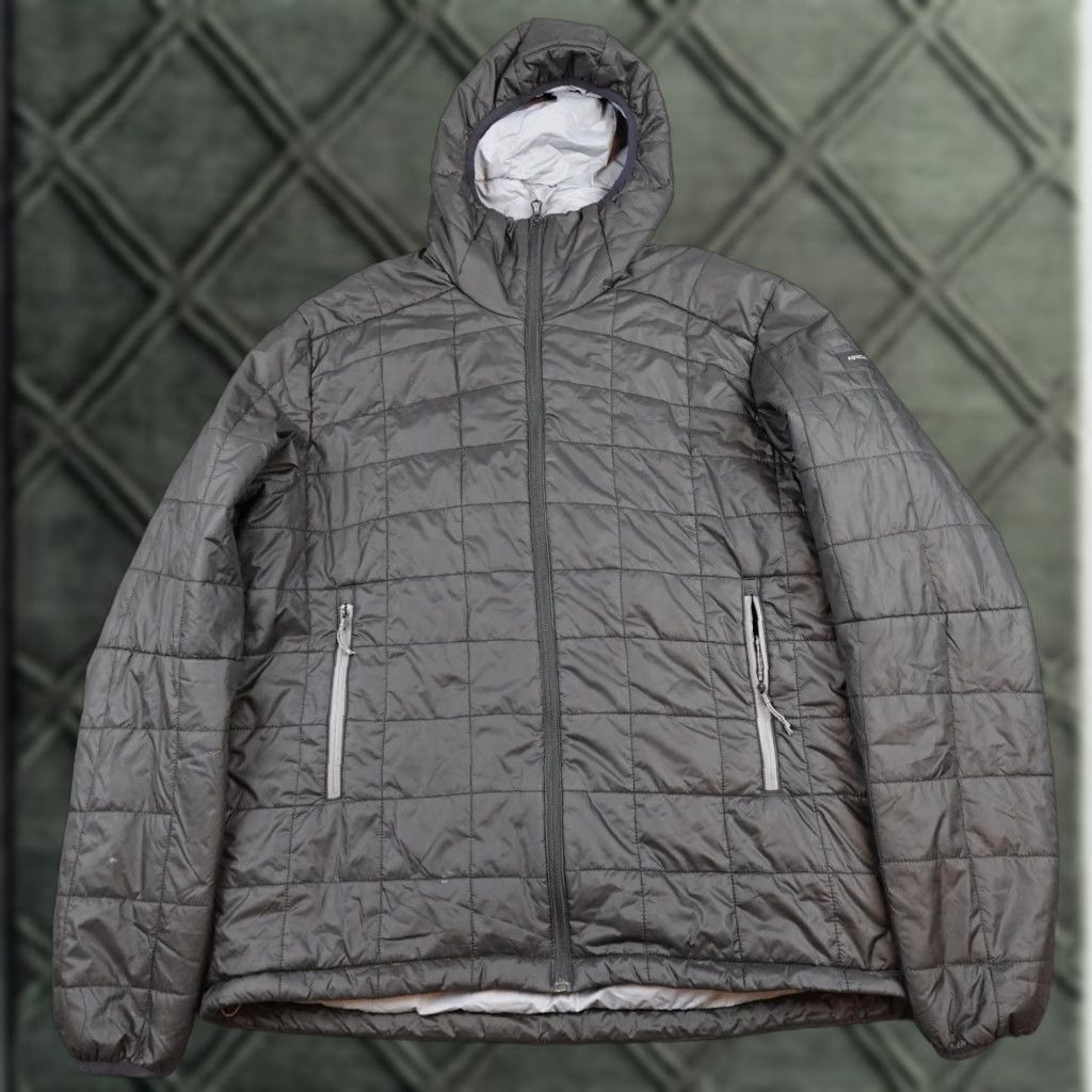 Vintage Forclaz Jacket Mens 2XL Gray Hooded Insulated Full Zip Lightweight Hiking Trek Shirt Size US XXL / EU 58 / 5 - 1 Thumbnail