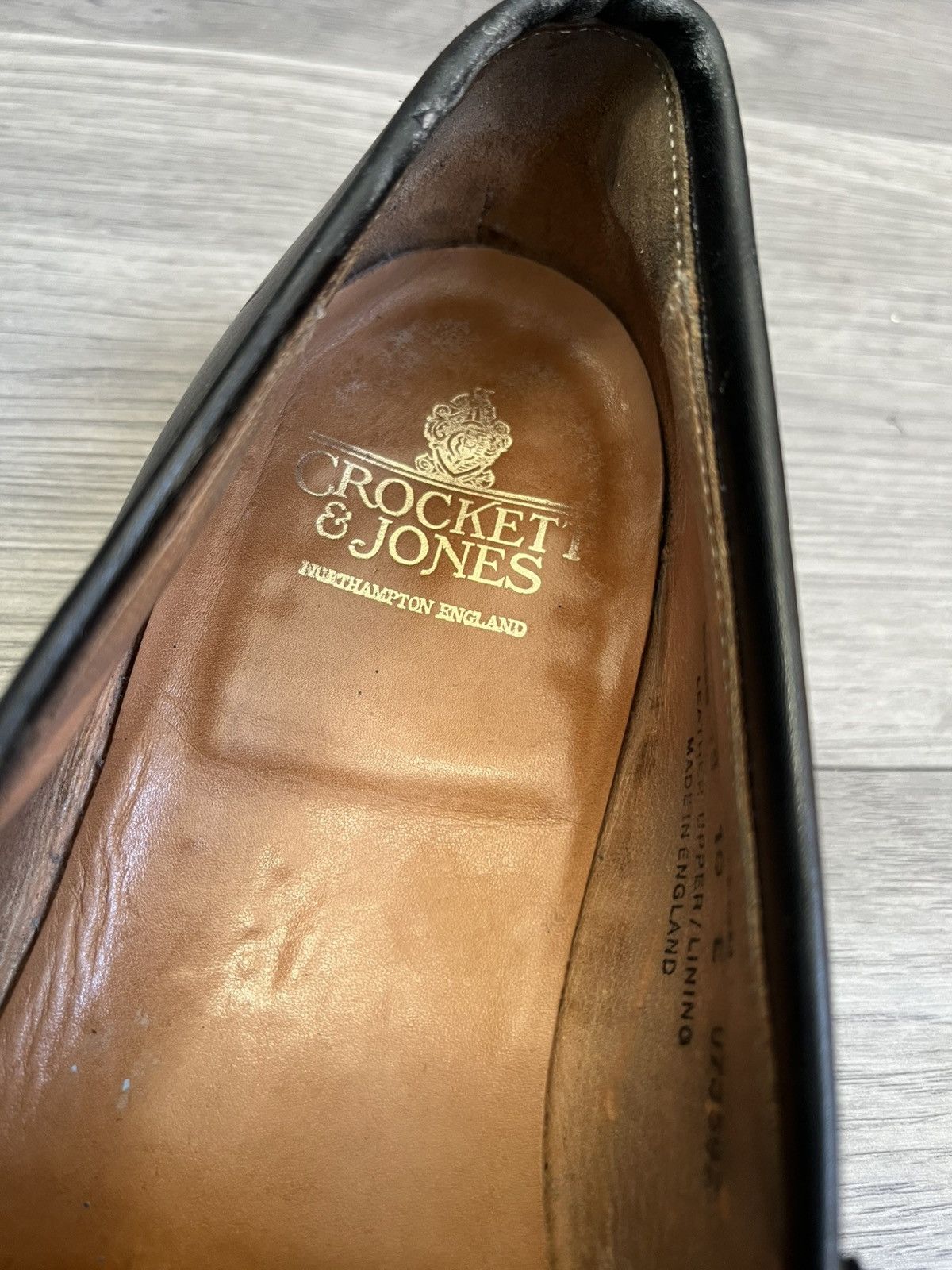 Crockett & Jones Crockett and jones Merton black leatherp enny loafer Size US 11 / EU 44 - 12 Thumbnail