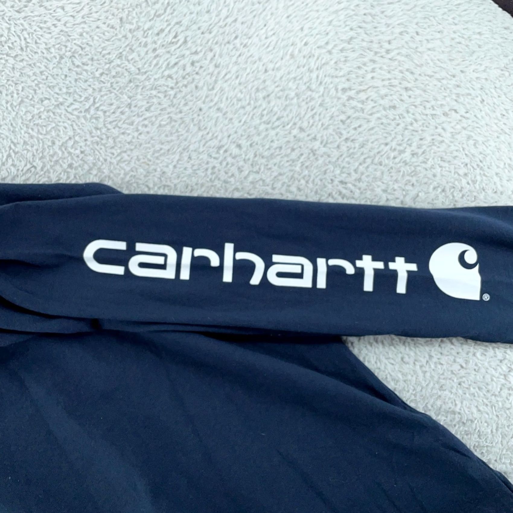 Carhartt Carhartt Shirt Mens 2XL Navy Loose Fit Heavyweight Long Sleeve Crew Neck K231 NVY Size US XXL / EU 58 / 5 - 7 Thumbnail