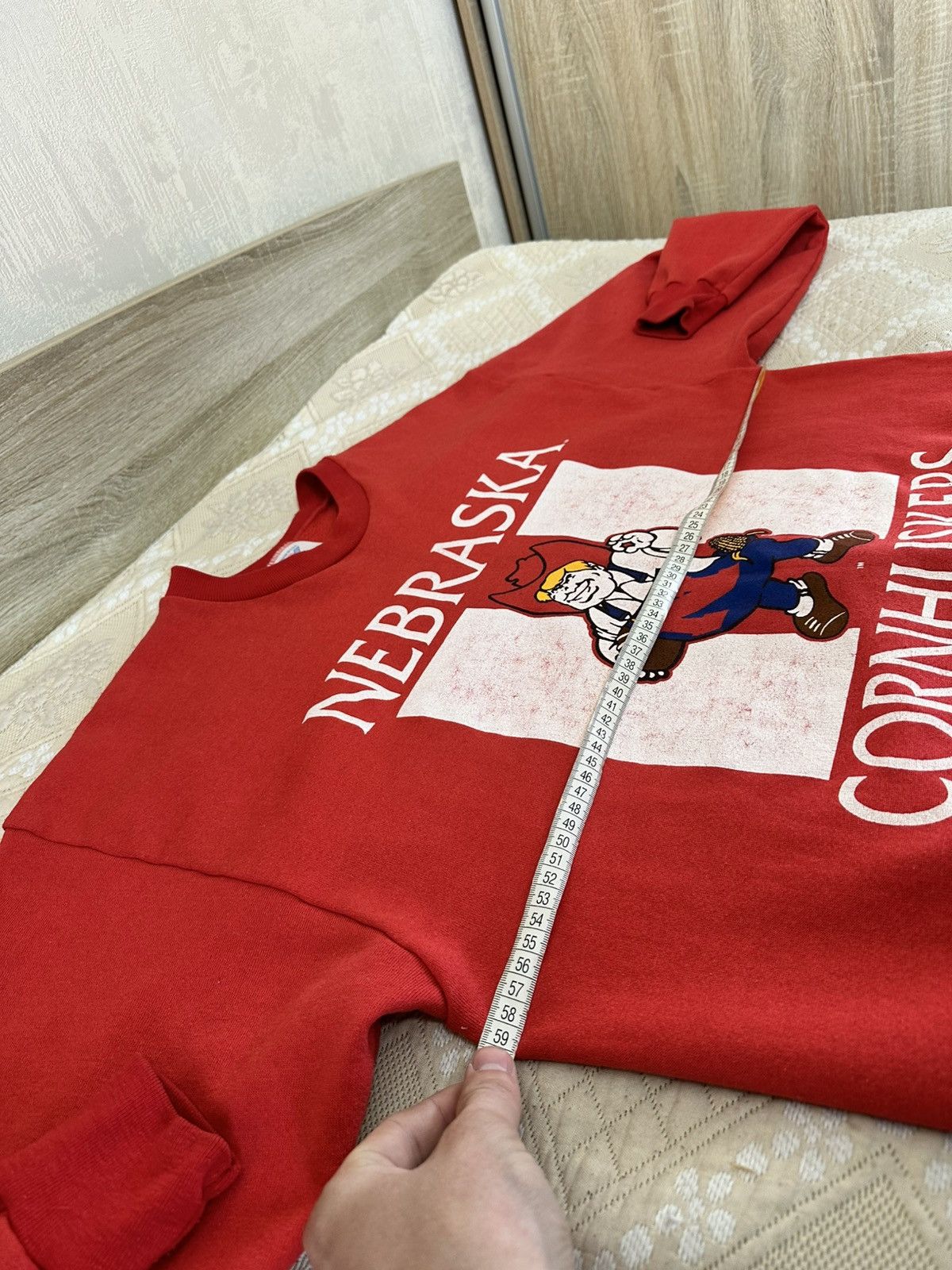 NCAA 🔥 Nebraska Cornhuskers NFL NCAA Vintage Sweatshirt Football Size US XL / EU 56 / 4 - 8 Thumbnail