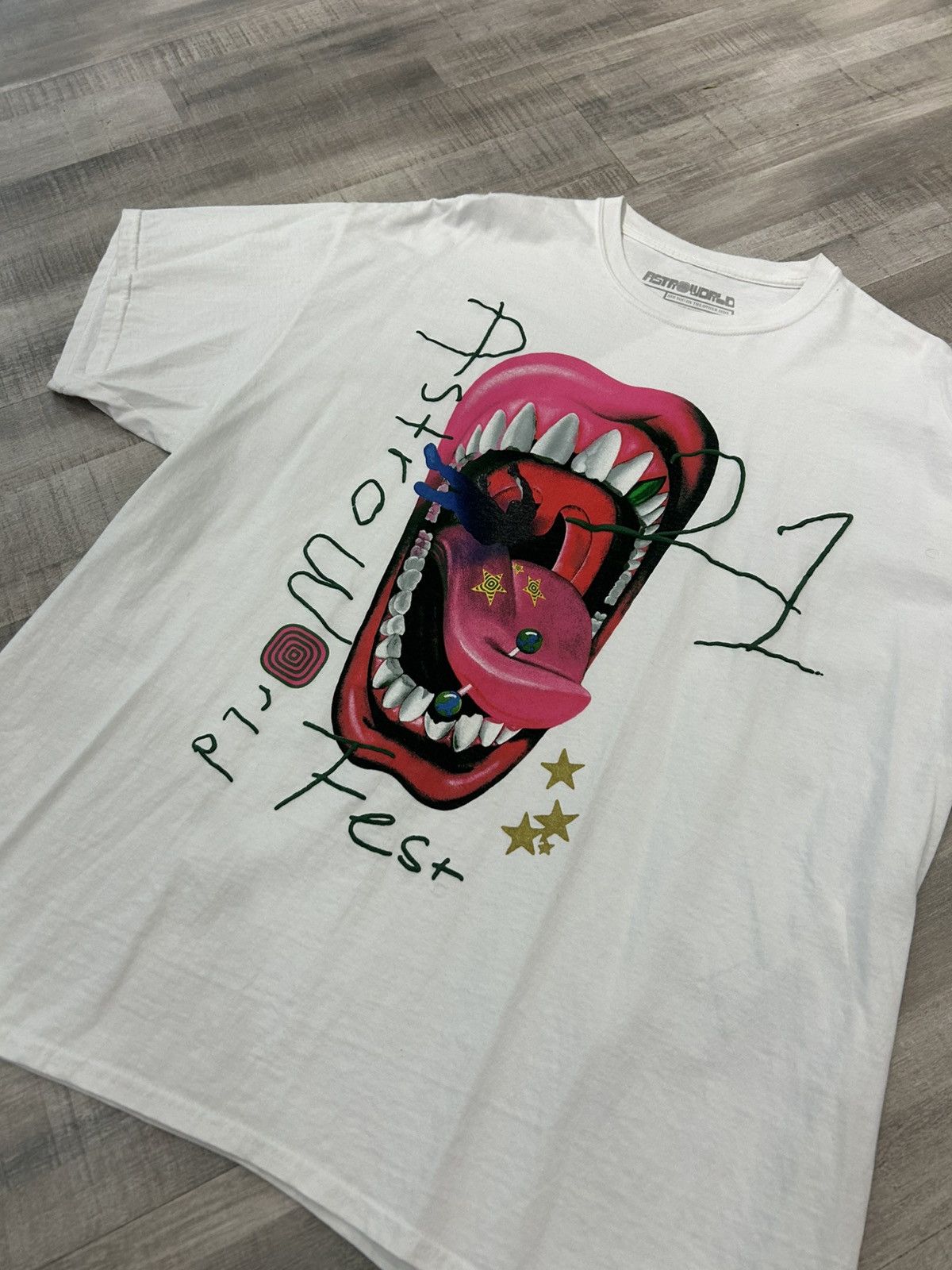 Travis Scott Travis Scott Astroworld Festival 2021 Tee Size US XL / EU 56 / 4 - 2 Thumbnail