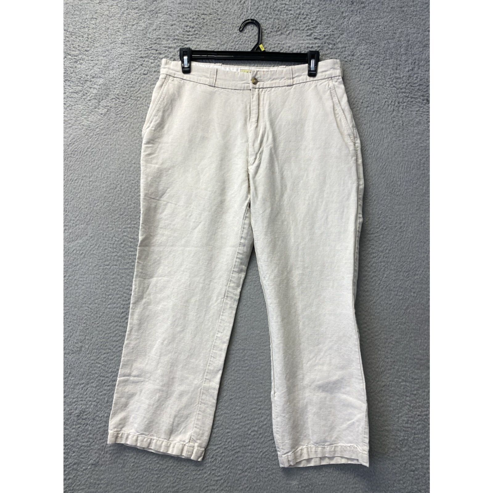 Cubavera Cubavera Linen-Blend Pants Mens Size 36x30 Beige /129-24 Size US 36 / EU 52 - 4 Thumbnail