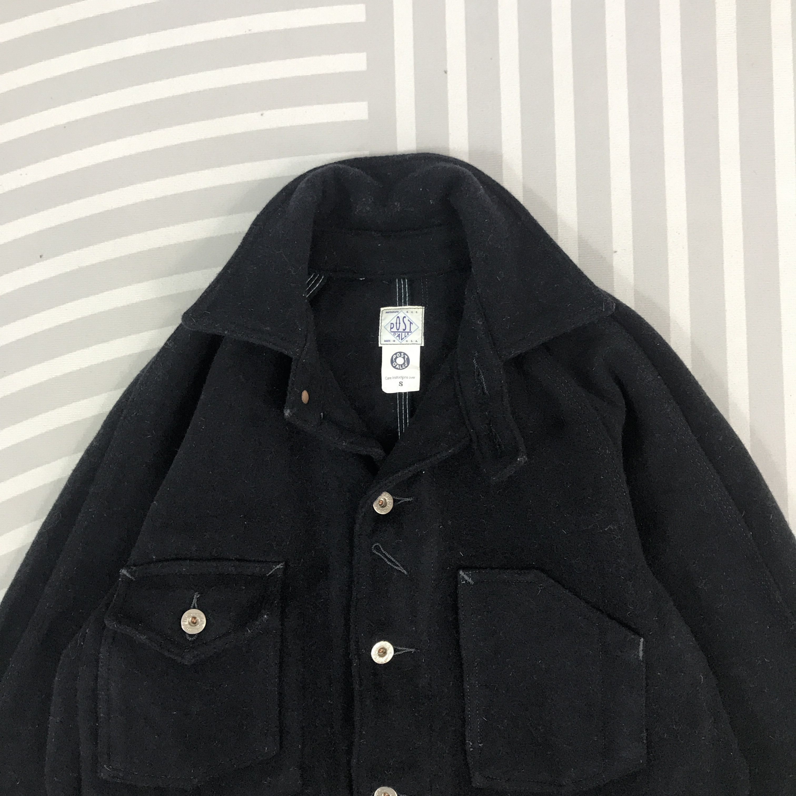 Post Overalls × Vintage Vintage Post O'ALLS Made in USA button Wool Jacket Size US S / EU 44-46 / 1 - 2 Thumbnail