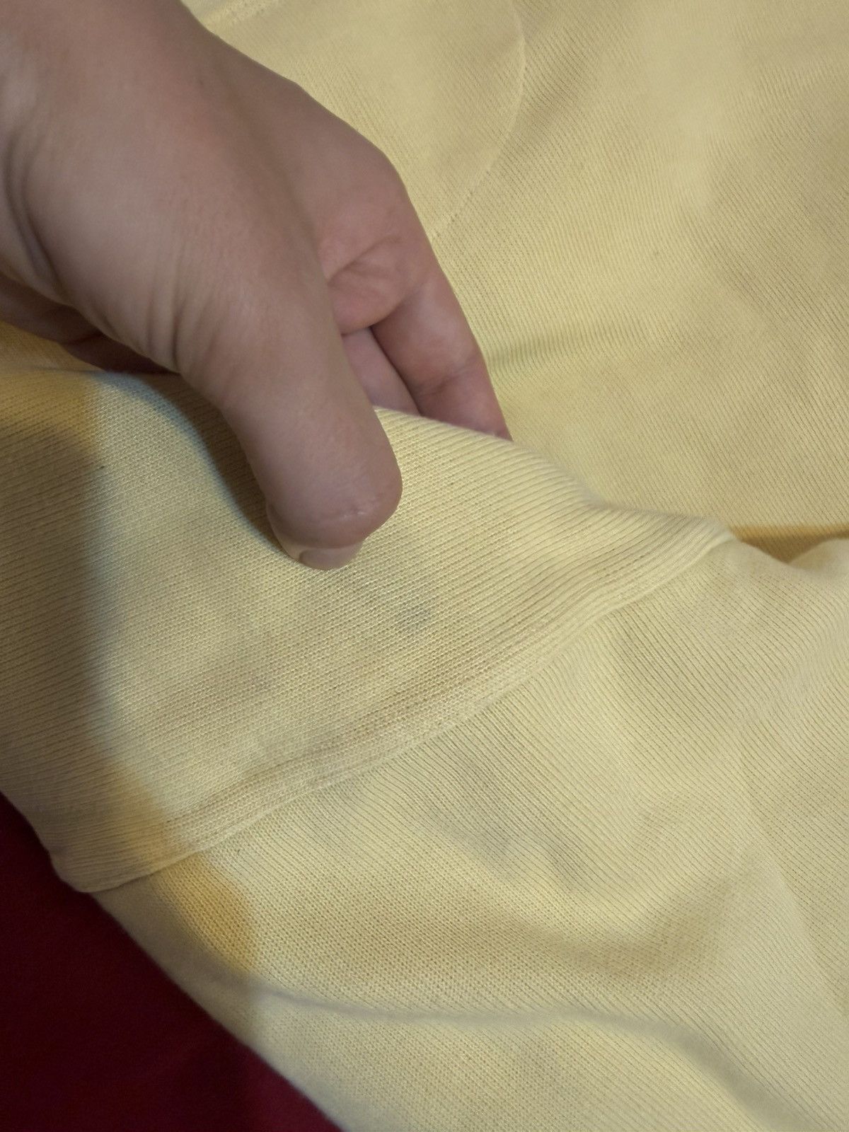 90s Yellow YSL Sweatshirt 1/4 Quarter Zip Vintage Old Money