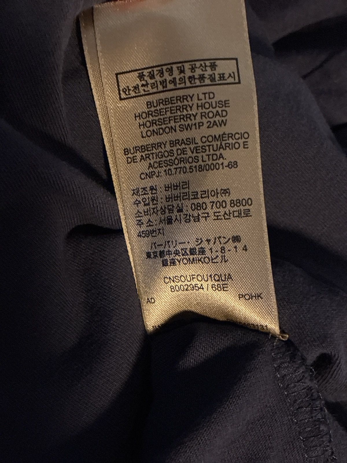Burberry Burberrys embroidered T-shirt Size US L / EU 52-54 / 3 - 7 Thumbnail