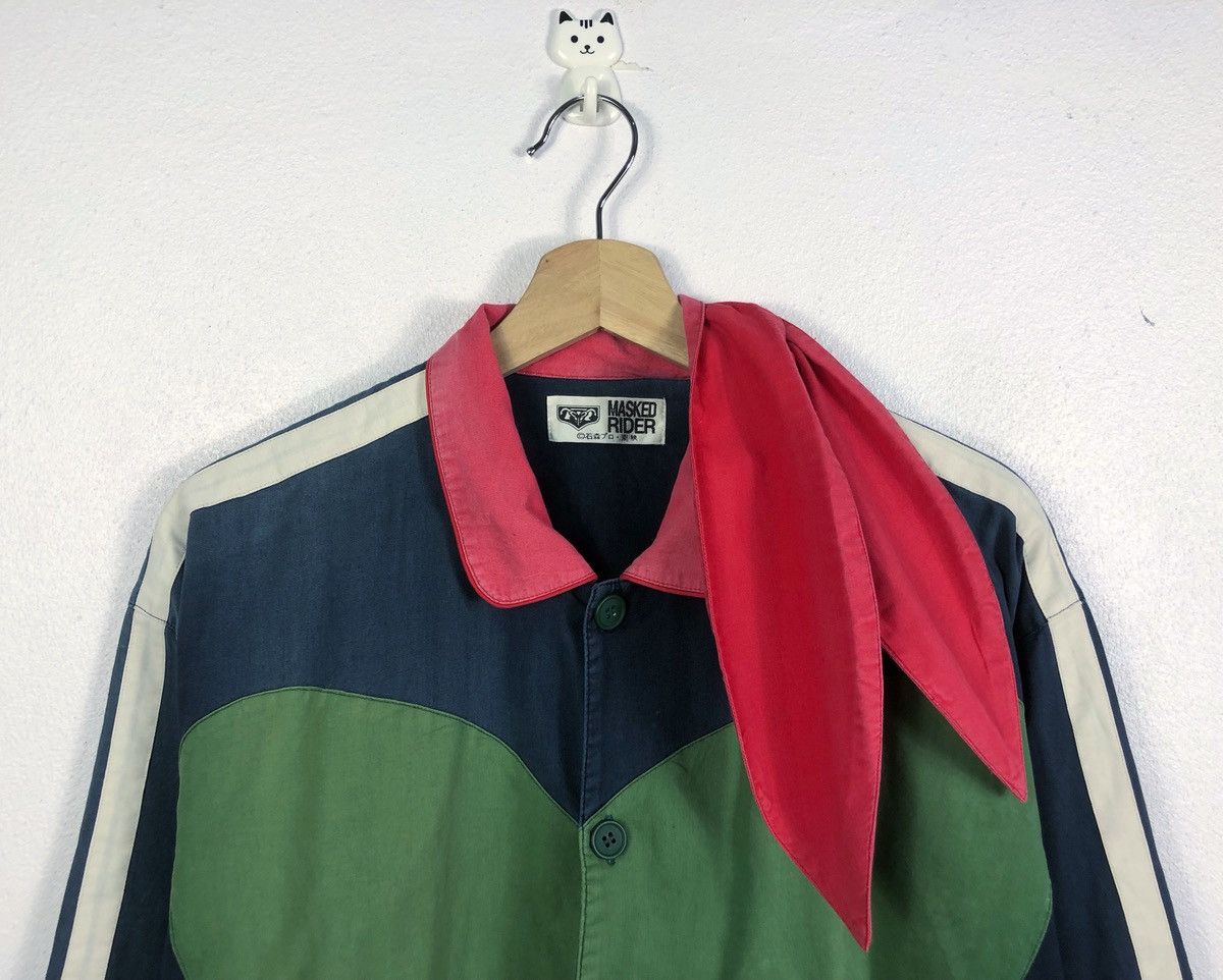 Japanese Brand × Vintage Rare Vintage Faded Shin Masked Rider Button Ups Shirt Size US L / EU 52-54 / 3 - 2 Thumbnail