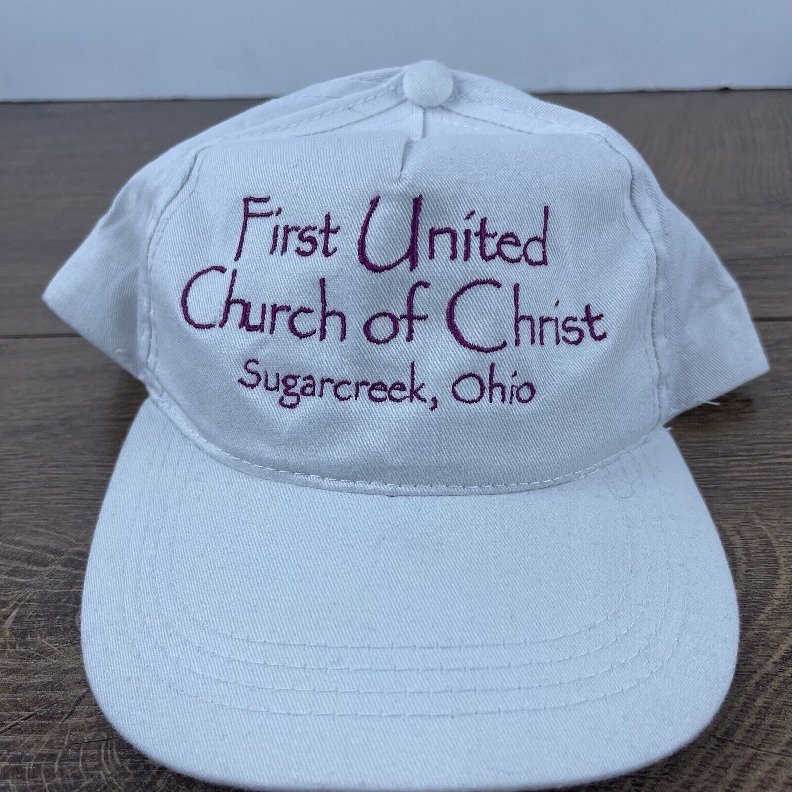 Other First United Church Hat Snapback Hat White Adjustable Hat Su Size ONE SIZE - 3 Thumbnail