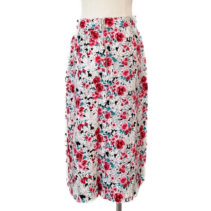 Vintage Vintage coquette floral pleated skirt pockets size XS / SP Size 27" / US 4 / IT 40 - 4 Thumbnail