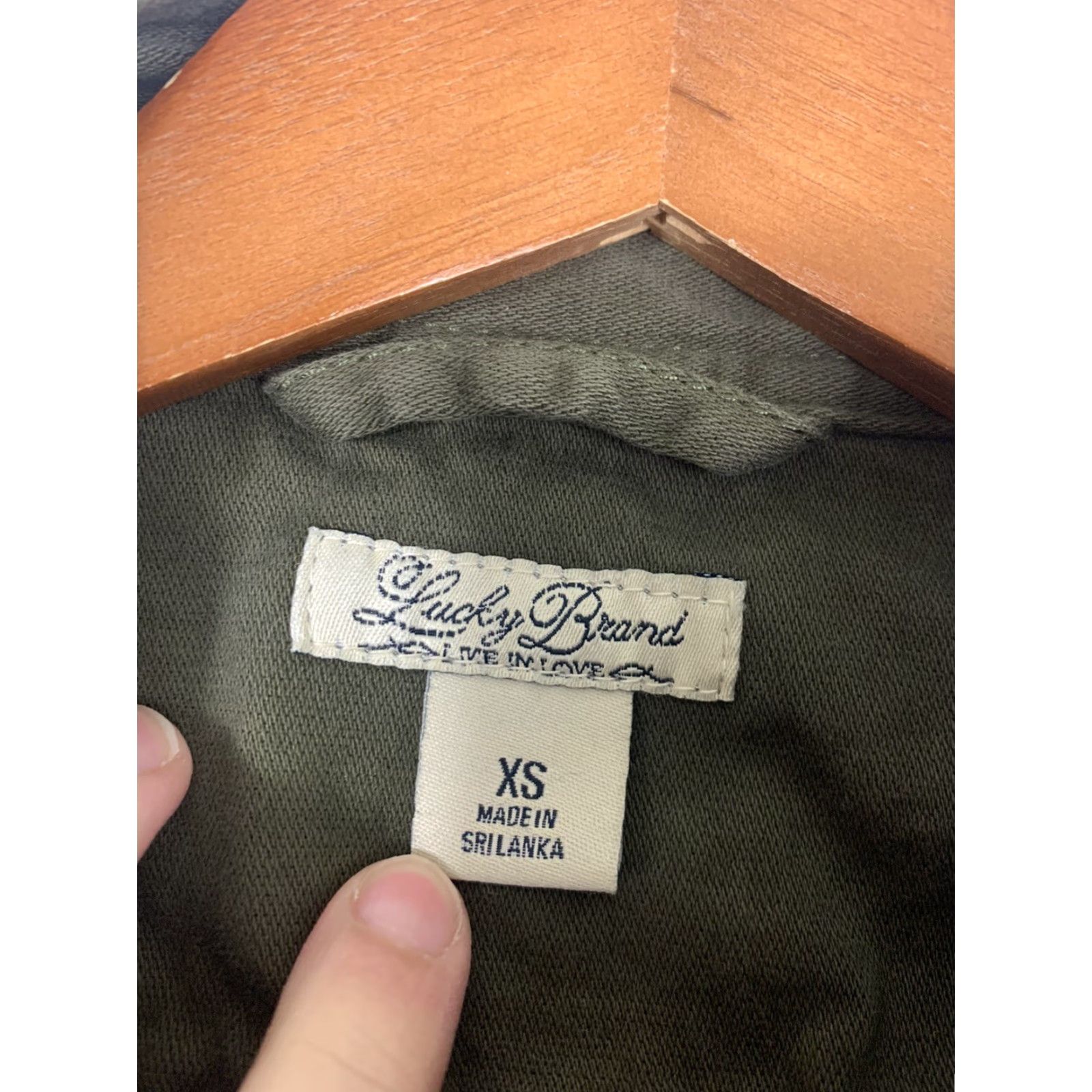 Lucky Brand Lucky Brand Womens XS Army Green Full Zip Military Cinched Waist Jacket Size XS / US 0-2 / IT 36-38 - 7 Thumbnail