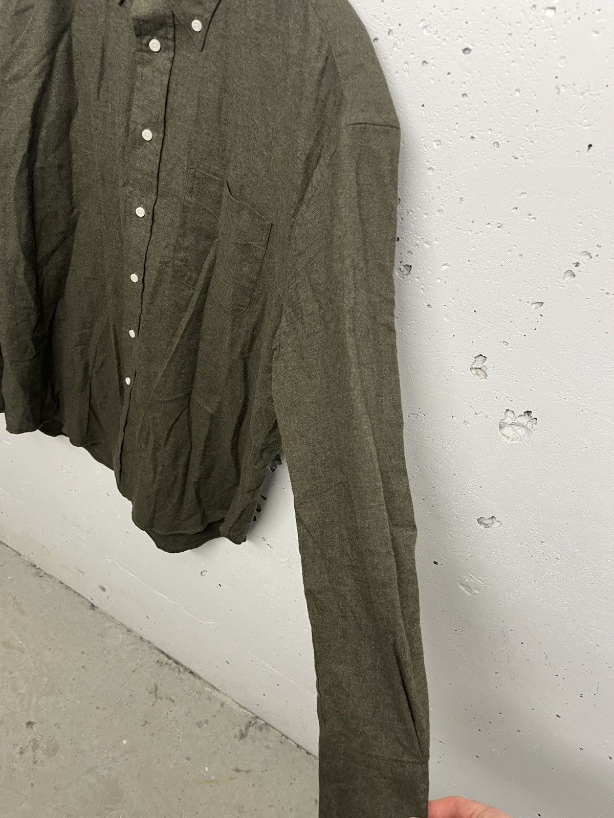 Gitman Bros. Vintage Gitman vintage olive flannel shirt Size US XL / EU 56 / 4 - 4 Thumbnail