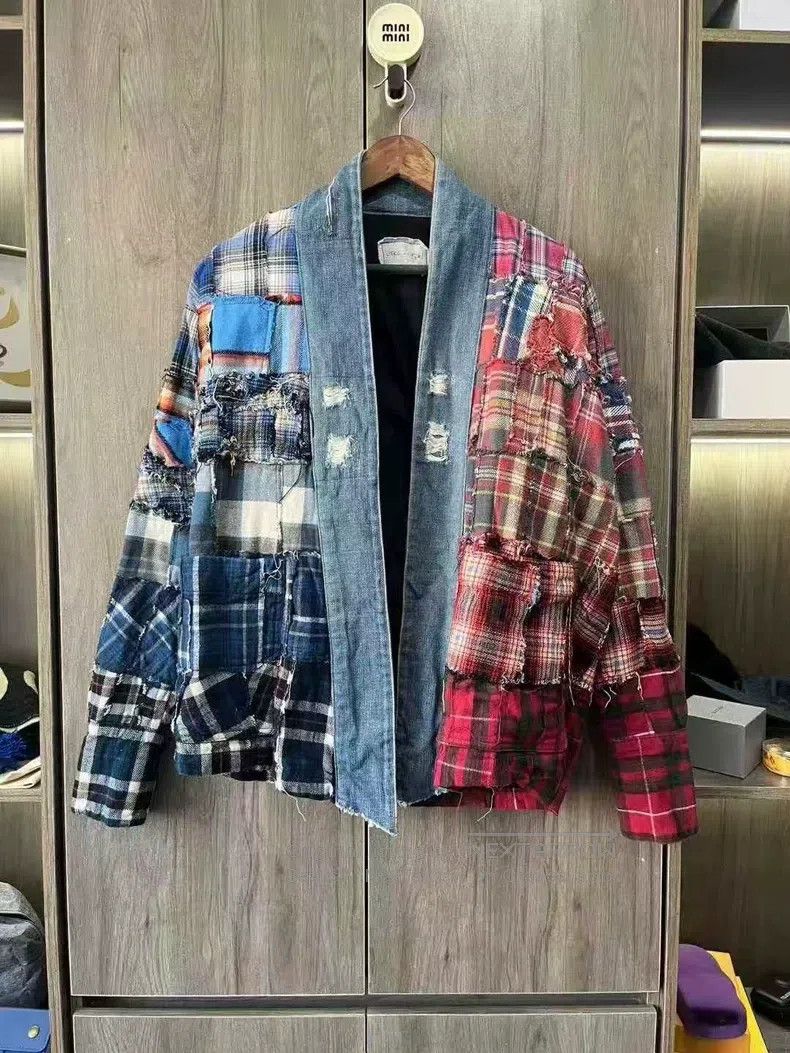 Greg Lauren Greg Lauren Ancient Cloth Spliced Robe Size US M / EU 48-50 / 2 - 1 Thumbnail