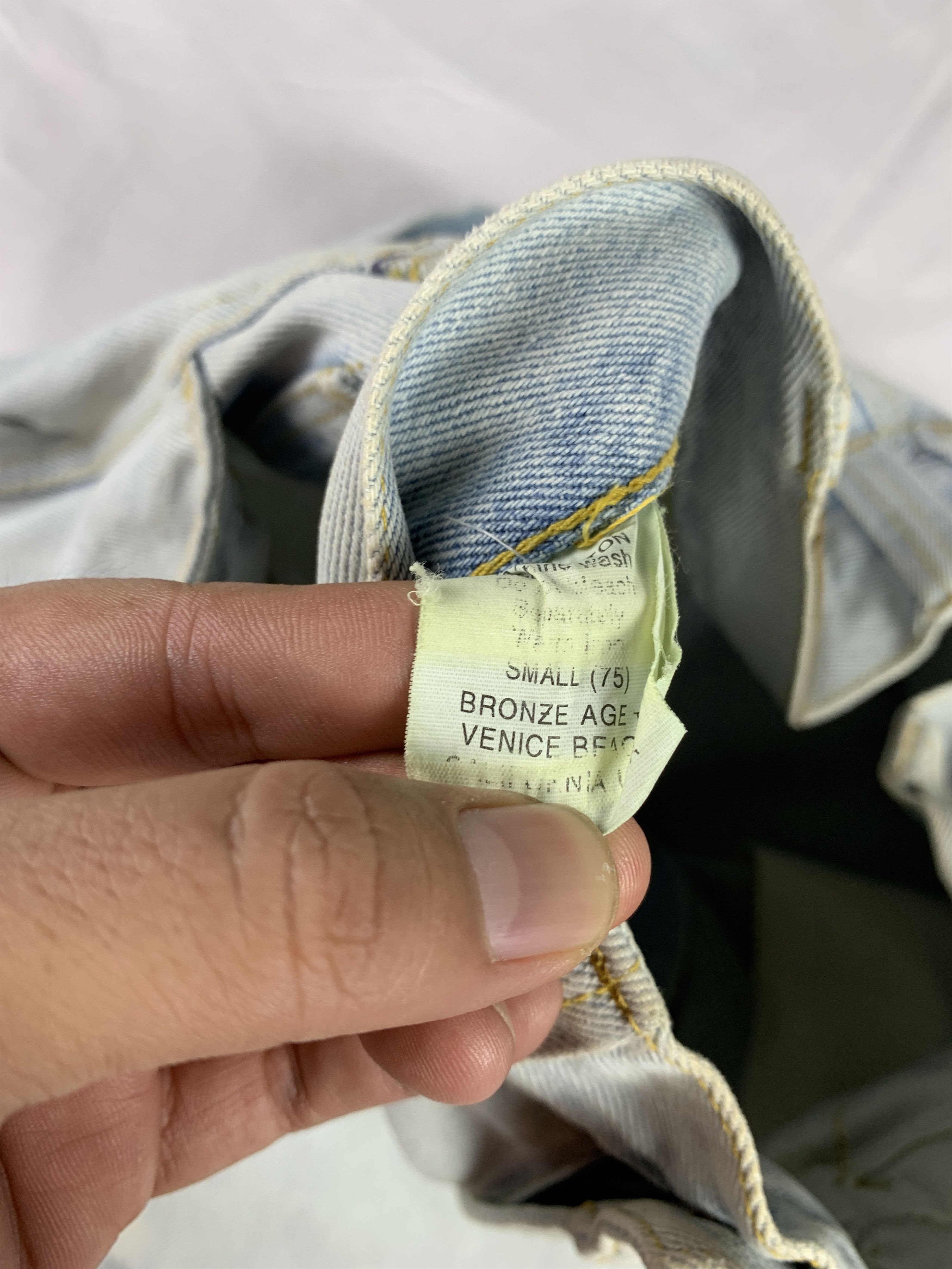 Japanese Brand Bronze Age Light Blue Baggy Jorts (S) Size US 30 / EU 46 - 10 Thumbnail
