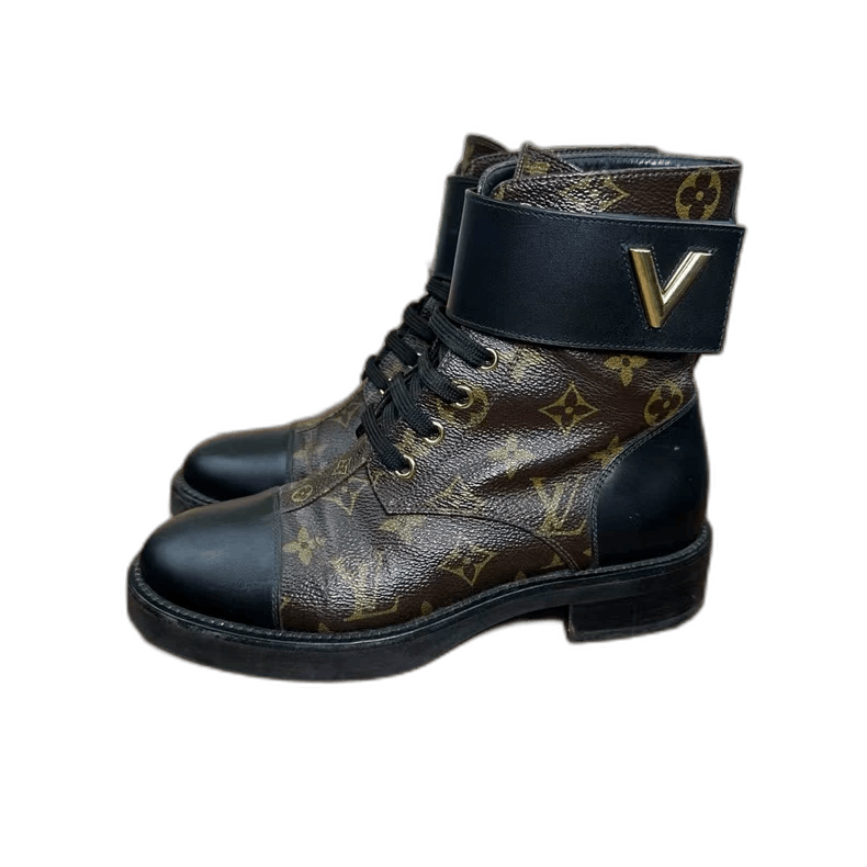 Louis Vuitton Louis Vuitton Martin Boots with Monogram Print Size US 6 / IT 36 - 1 Thumbnail