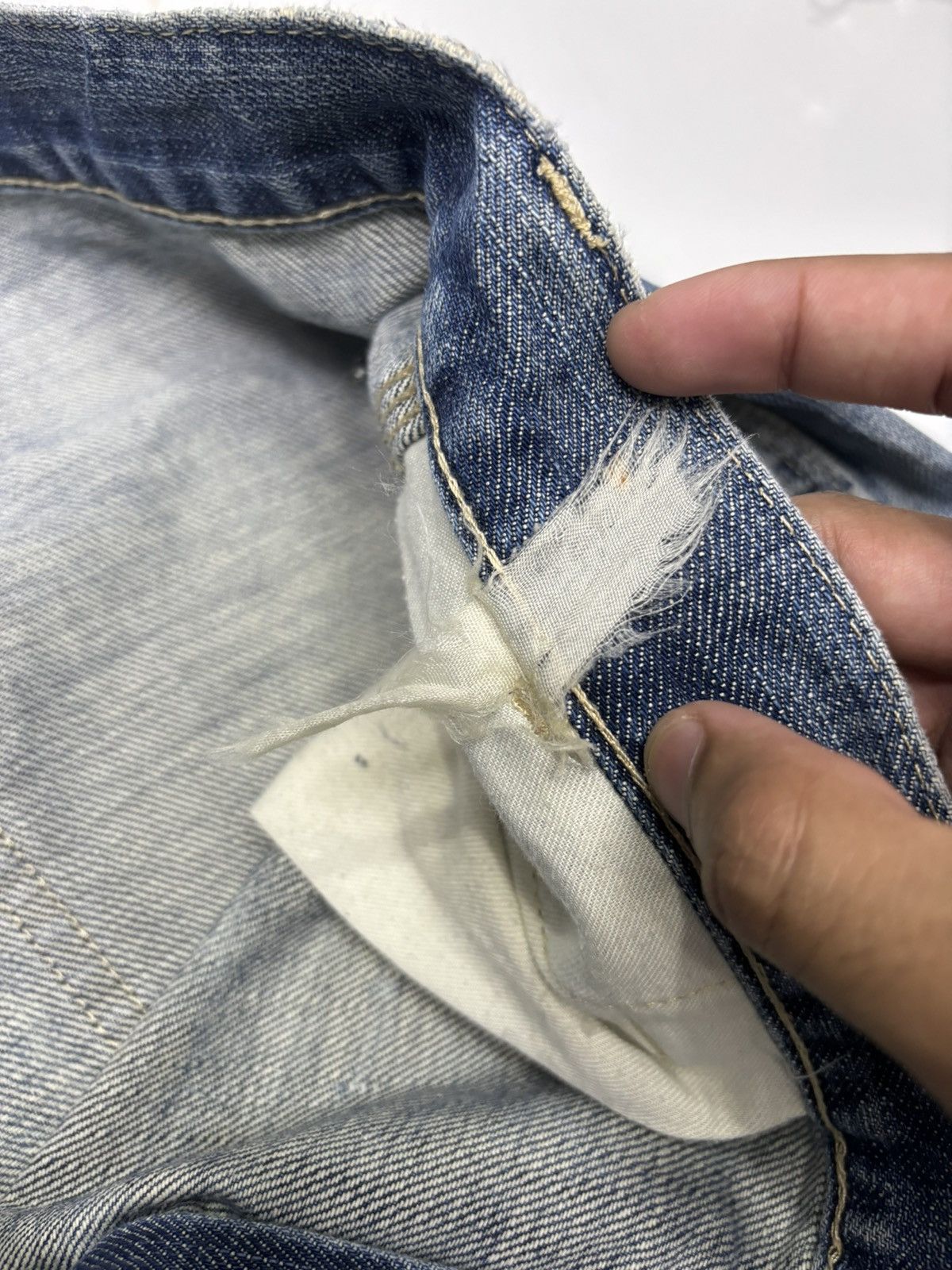 Japanese Brand 🔥OSHKOSH BAGGY THRASHED DISTRESS CARPENTER JEANS Size US 38 / EU 54 - 9 Thumbnail