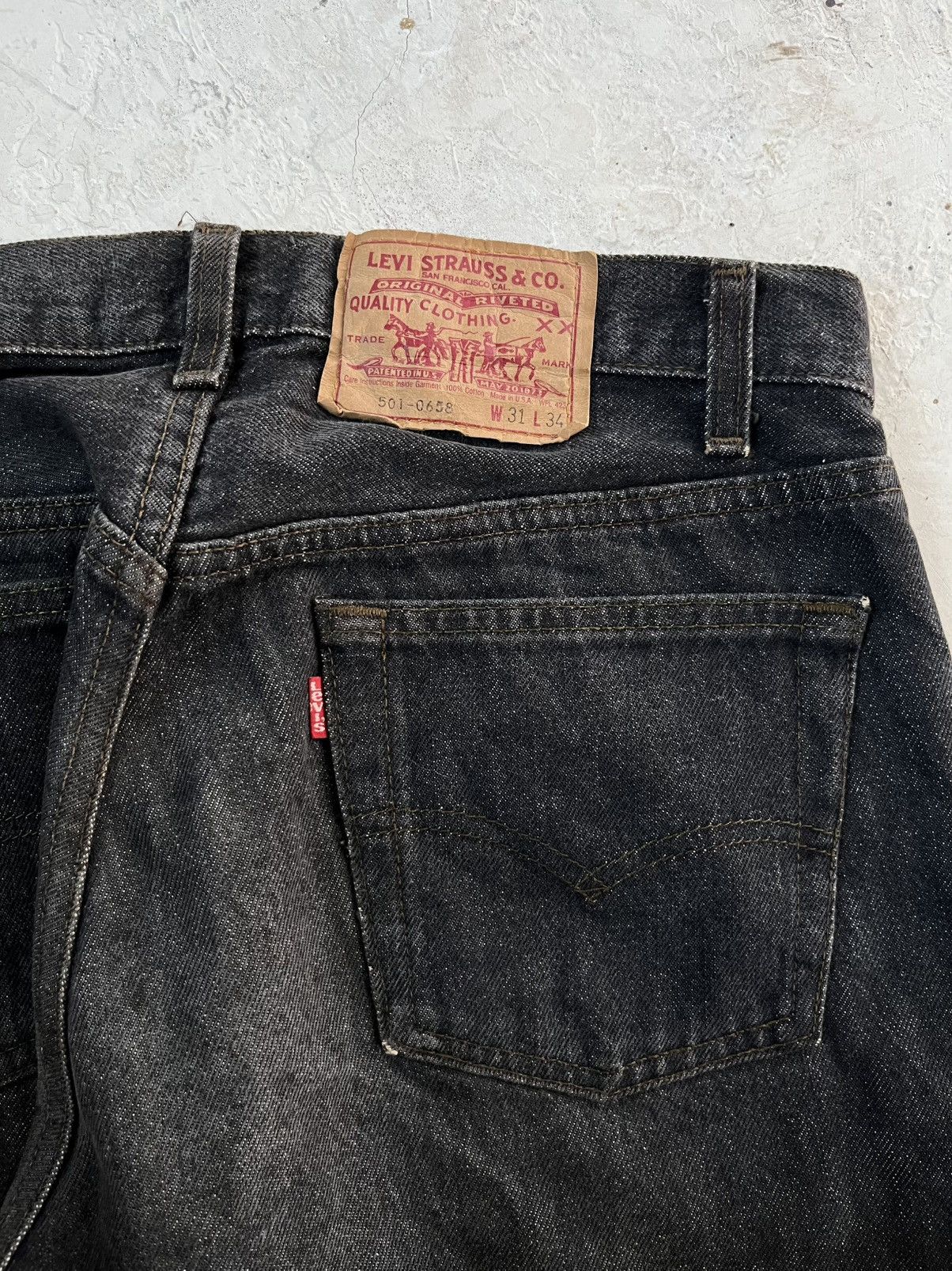 Levi's Vintage Clothing Vintage Levi's 501 Thrashed Jeans Size US 31 - 5 Thumbnail
