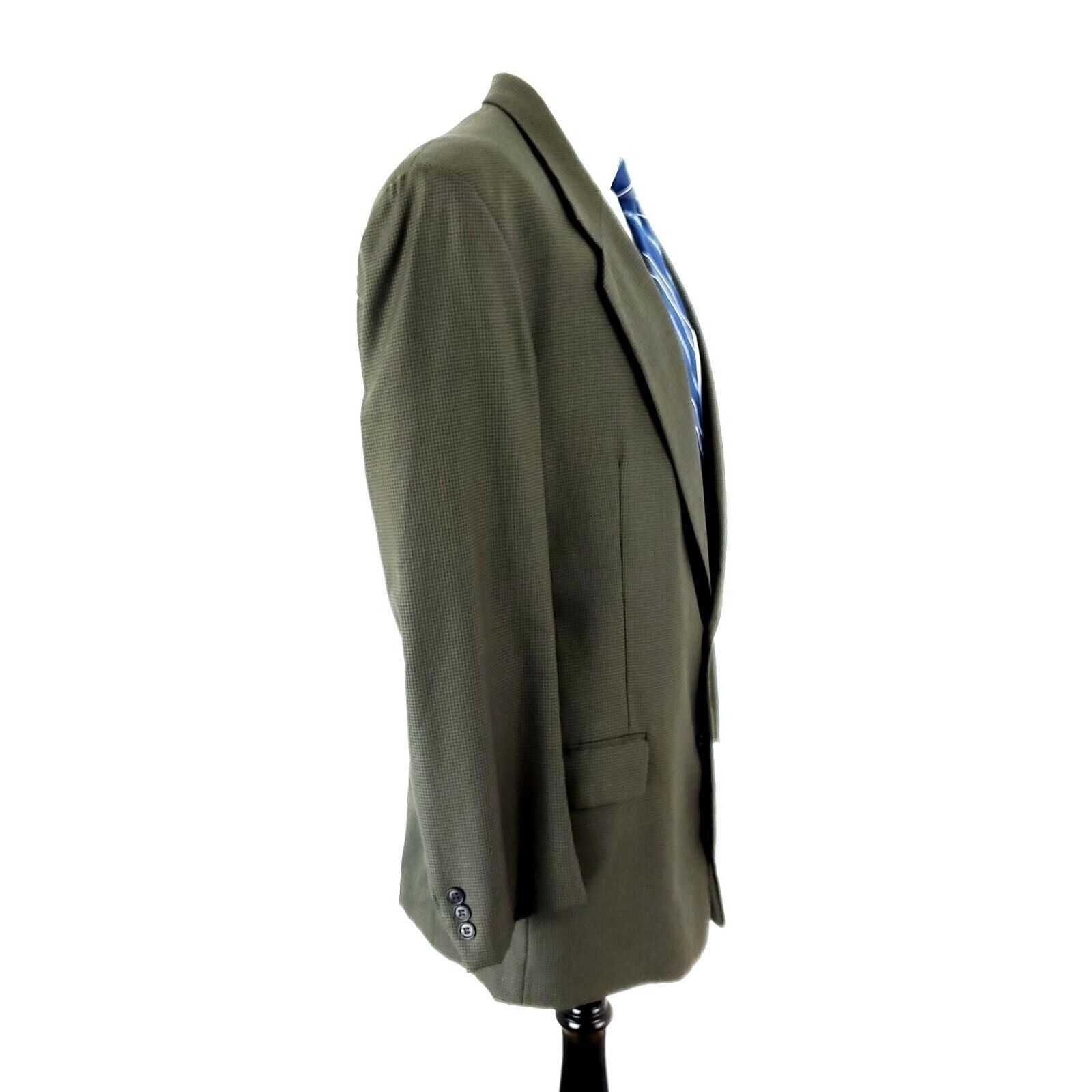 Hugo Boss Hugo Boss Wool Wool 2 Button Blazer 40R Green Black Houndsto Size 40R - 6 Thumbnail