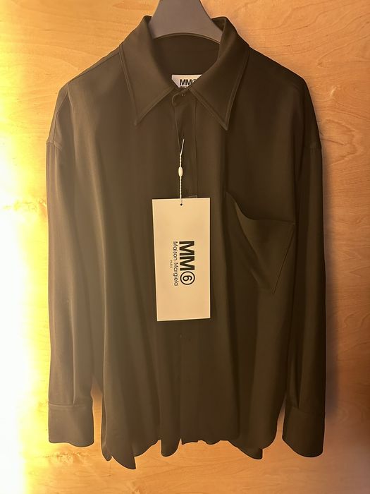 Maison Margiela MM6 black oversized shirt | Grailed