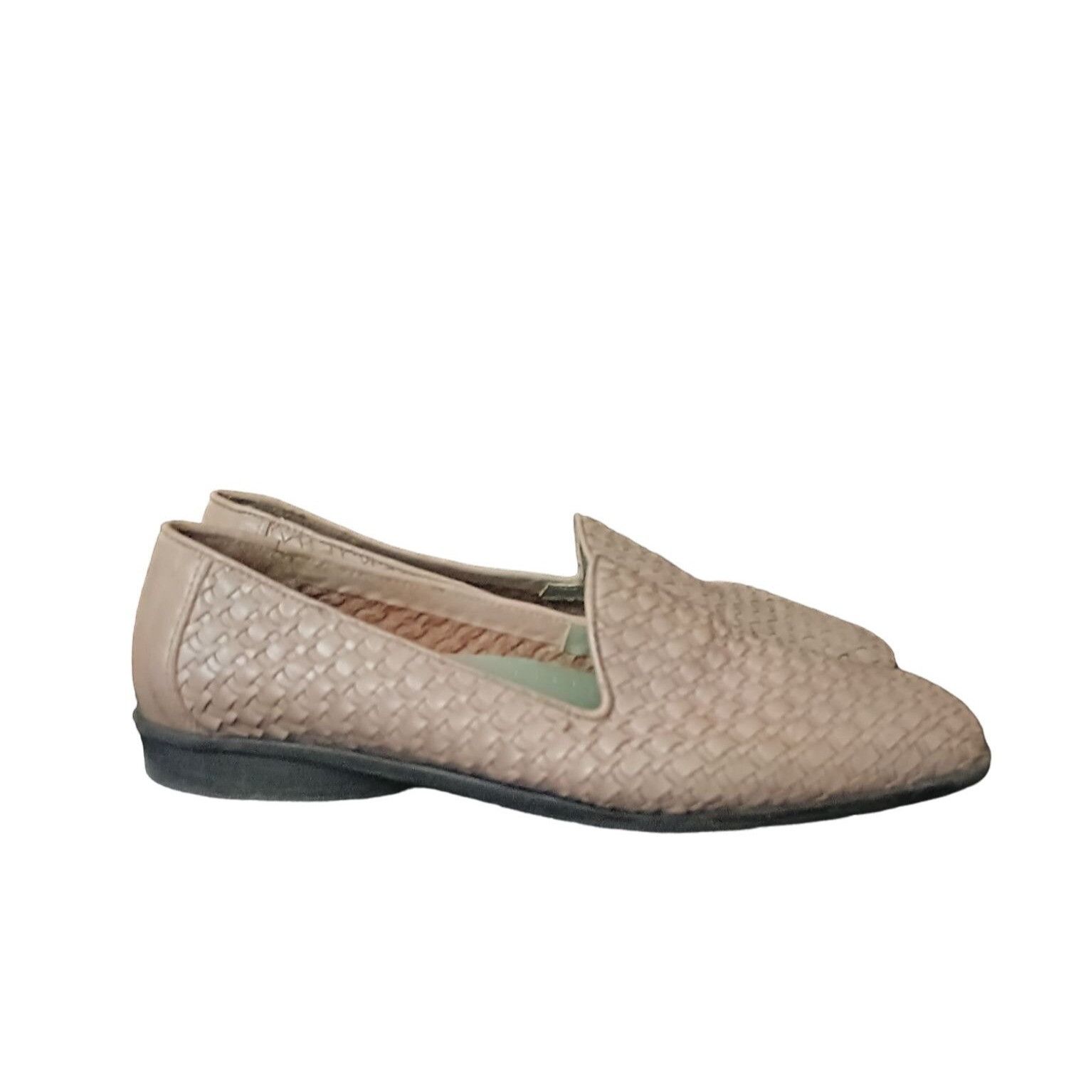St. Johns Bay St. Johns Bay Ruby Beige Ivory Woven Leather Flat shoes Size US 9 / IT 39 - 4 Thumbnail