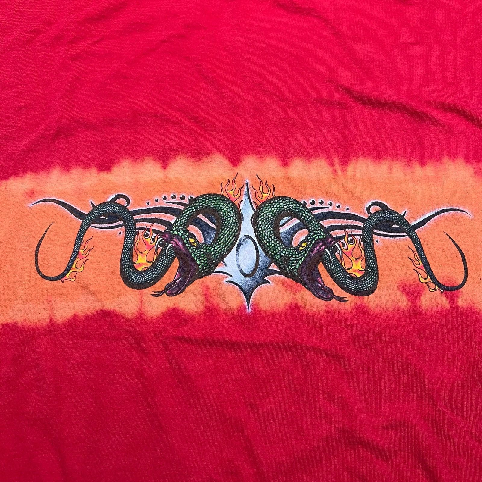 Basic Editions Vintage 90s Basic Editions Tie Dye Snake T Shirt Fade Men XL Size US XL / EU 56 / 4 - 2 Thumbnail