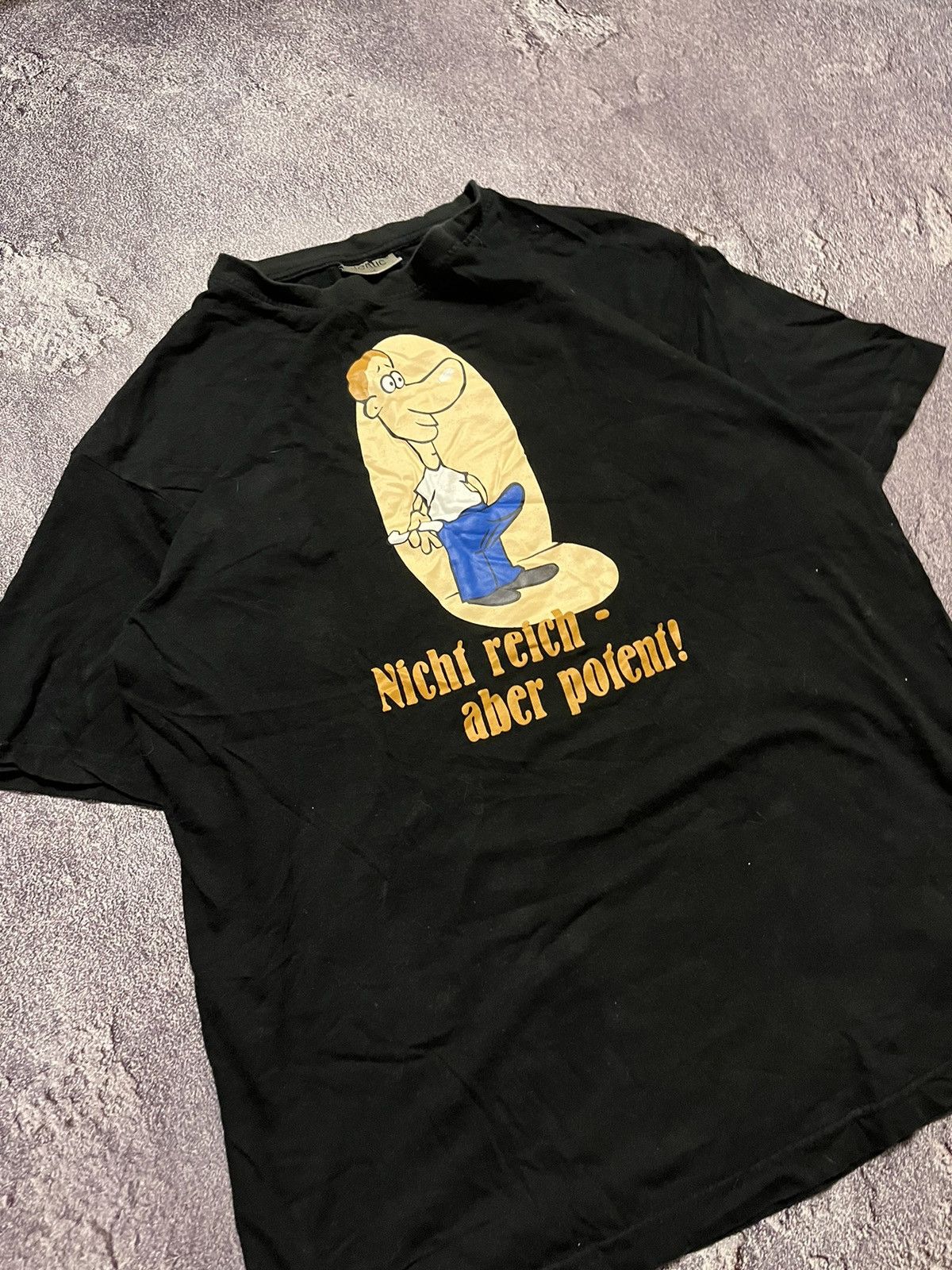 Vintage vintage deutschland humour not rich but with potent tee Size US M / EU 48-50 / 2 - 3 Thumbnail