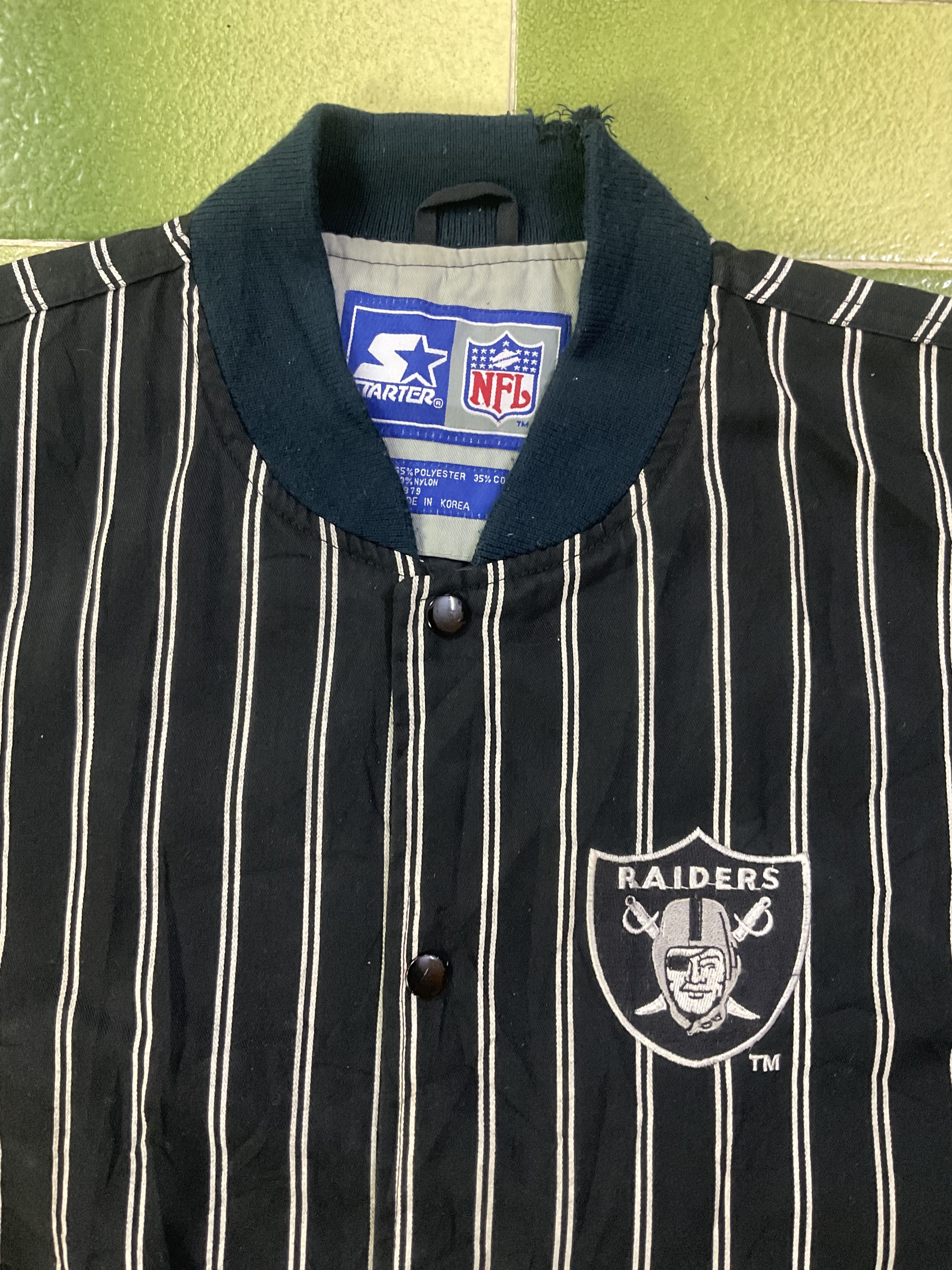 NFL Vintage 90s Starter NFL Oakland Raiders Jacket Las Vegas Size US S / EU 44-46 / 1 - 3 Thumbnail
