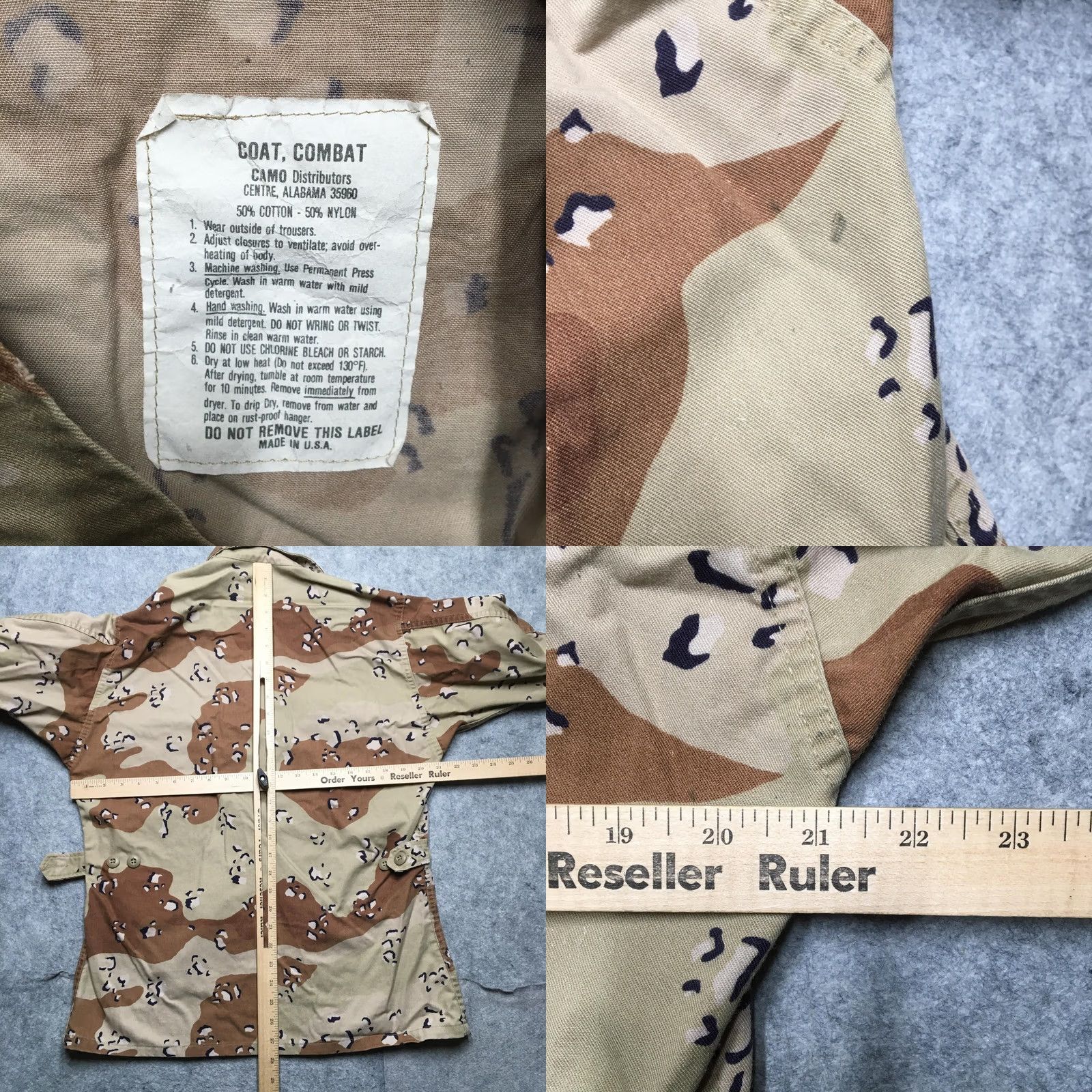 Vintage VINTAGE Desert Camo USGI Coat Jacket Mens S Regular Camouflage Military BDU 80s Beige Camouflage Pattern Military Men Shirt? Size US S / EU 44-46 / 1 - 8 Thumbnail