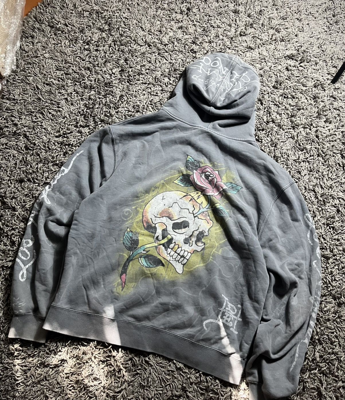 Christian Audigier Ed Hardy x Urban Outfitters Zip Hoodie Oversized Y2K Size US M / EU 48-50 / 2 - 6 Thumbnail