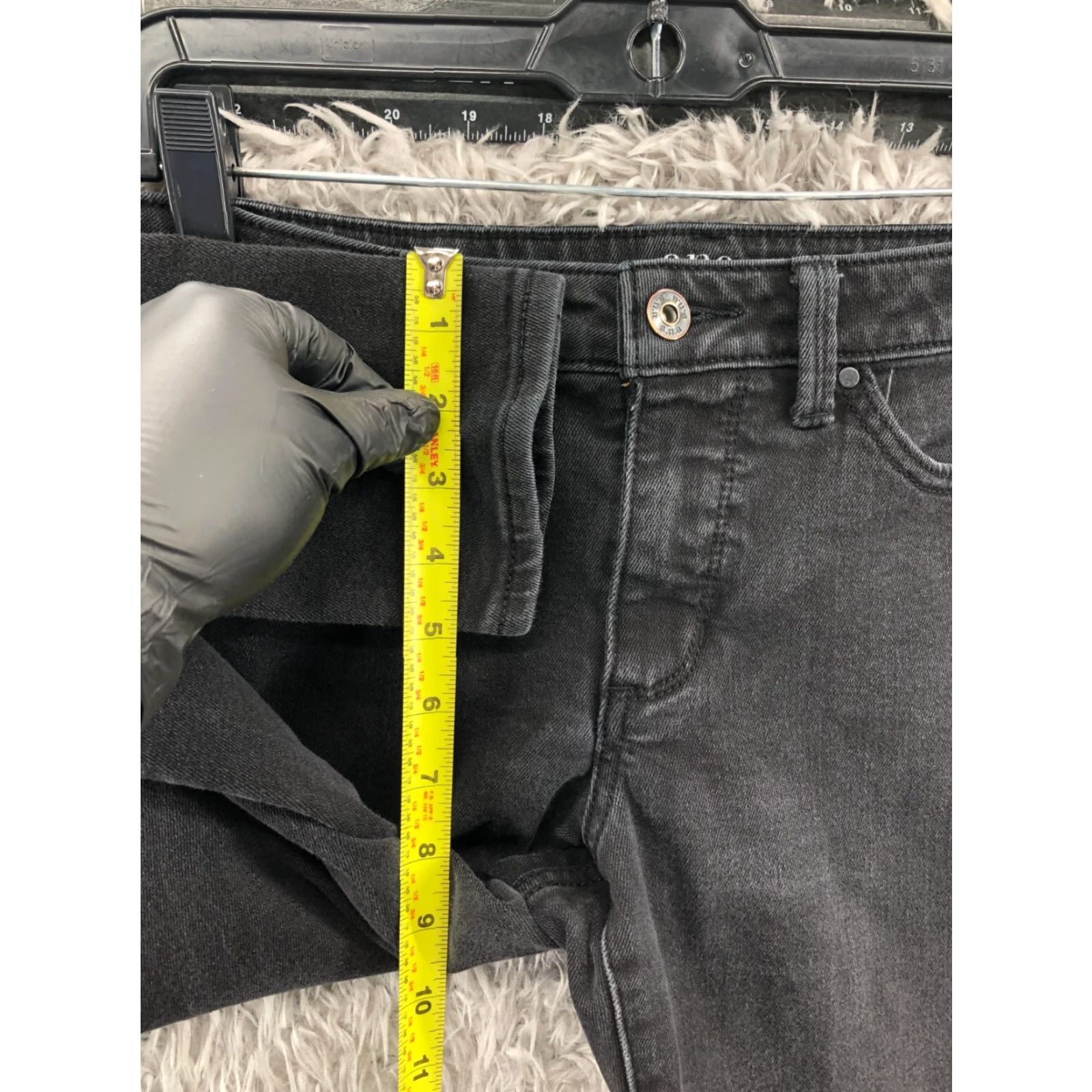 Vintage a.n.a Skinny Jeans Womens Size 6 Dark Black Denim 5-Pocket Regular Rise Mid Waist Jeans Size 28" / US 6 / IT 42 - 4 Thumbnail