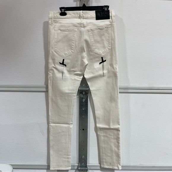 Rta $425 RtA x 21 SAVAGE BRYANY SKINNY WHITE JEANS SZ 32 Size US 32 / EU 48 - 6 Thumbnail