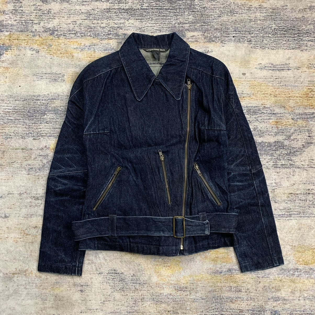 Japanese Brand × Vivienne Tam Vintage Viviene tam phoenix patches bikers denim jacket Size XS / US 0-2 / IT 36-38 - 3 Thumbnail